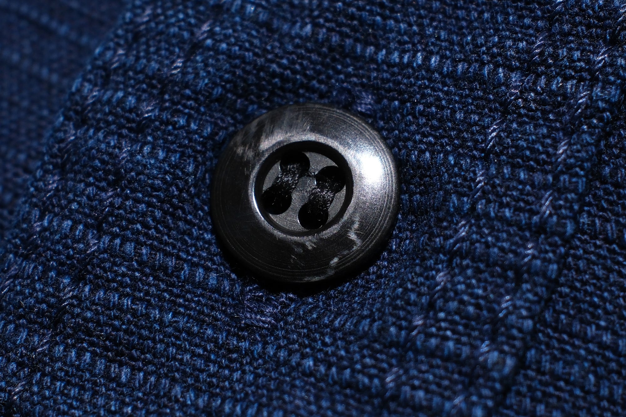 Samurai Heavyweight Natural Indigo Dyed “Two-Ways” Workshirt (Overseas Edition)