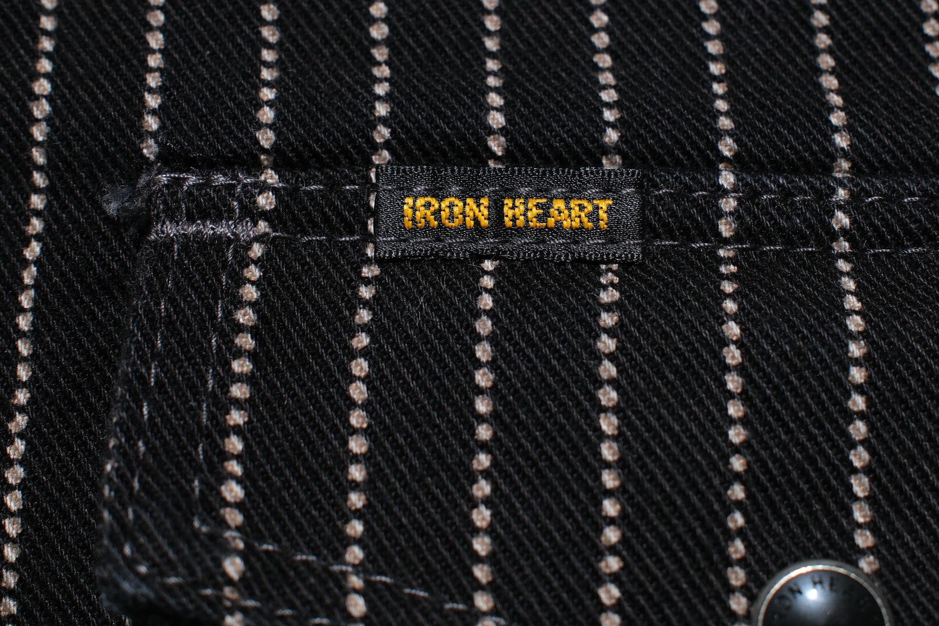 Iron Heart 12oz Wabash Western Shirt (Black)