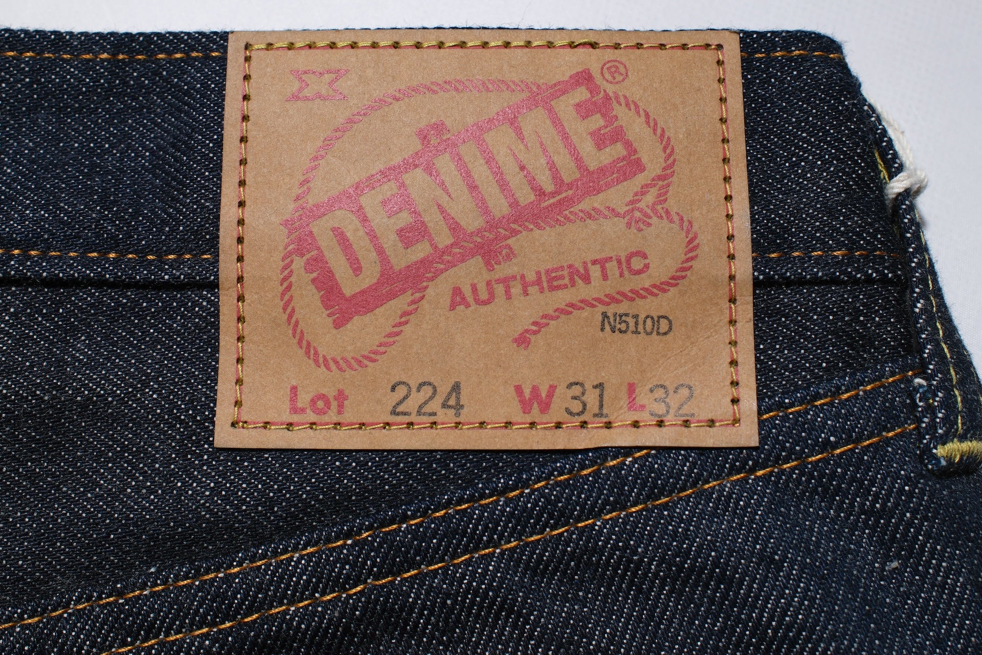 Denime X Warehouse Co. 224 14.5oz  Late '66 Denim (Narrow Straight fit)