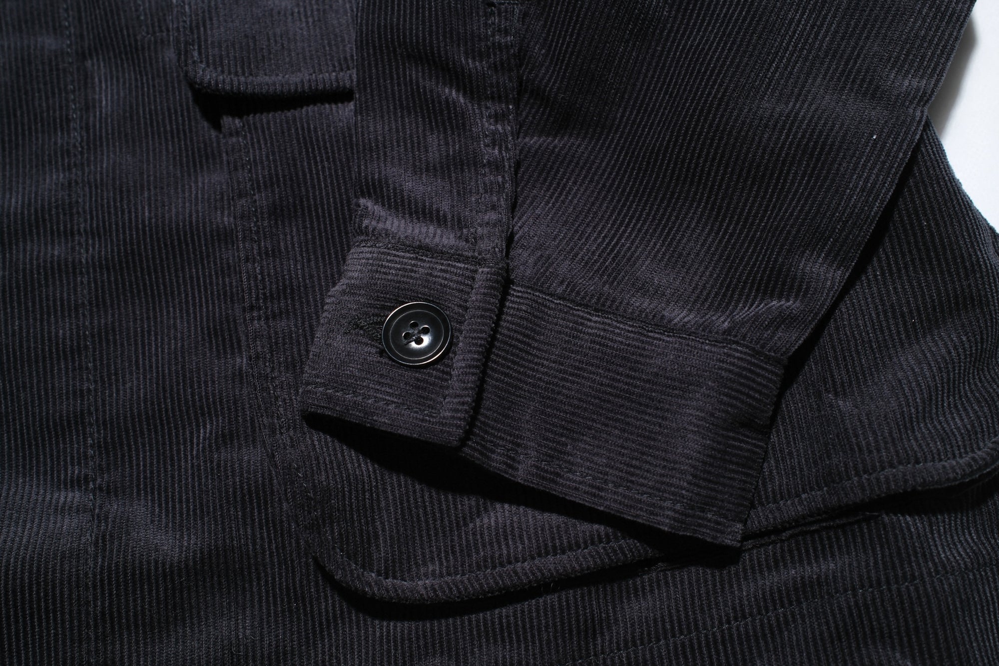 MOMOTARO JEANS 13-Wales Corduroy Work Jacket (Black)