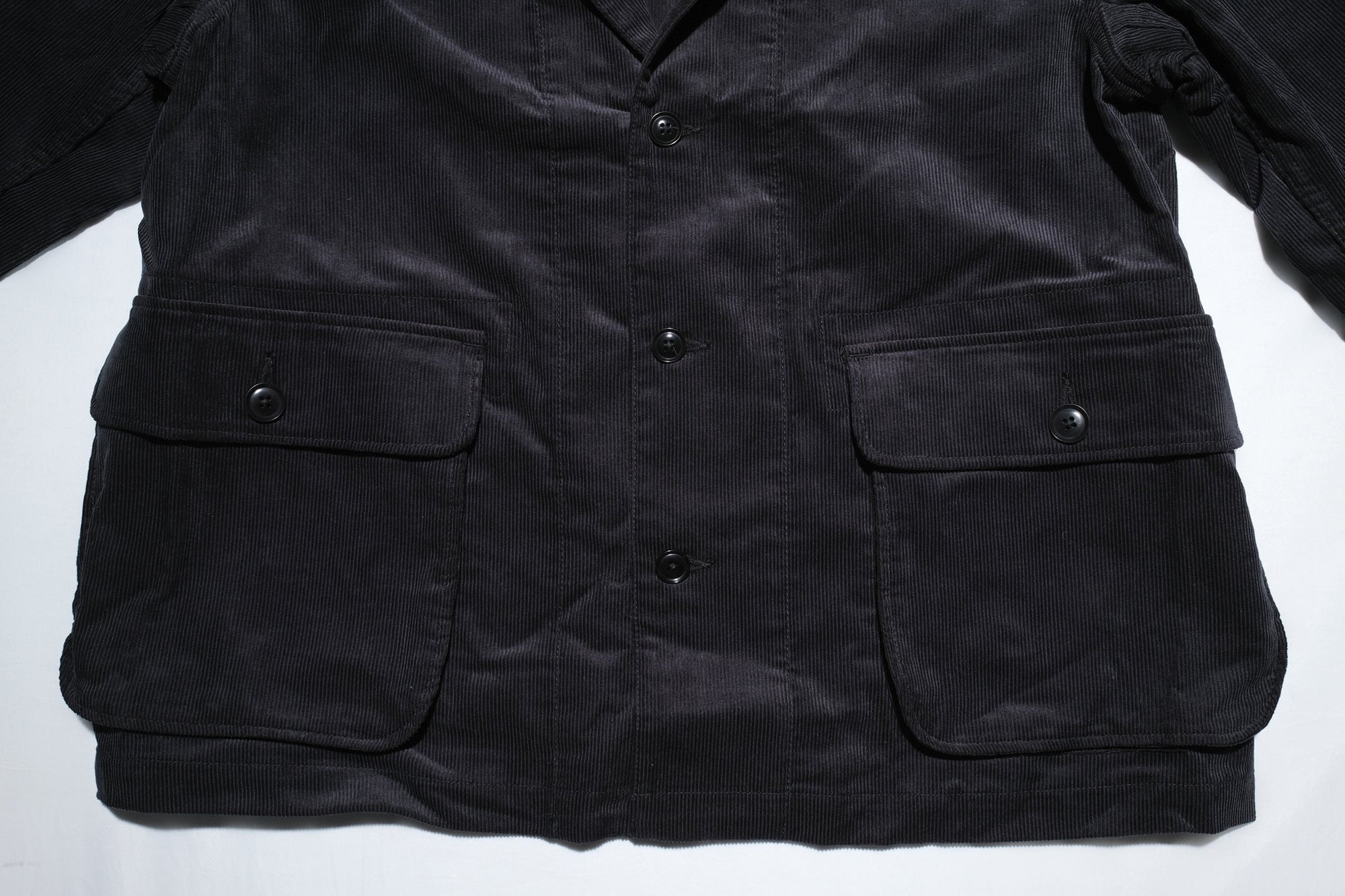 MOMOTARO JEANS 13-Wales Corduroy Work Jacket (Black)