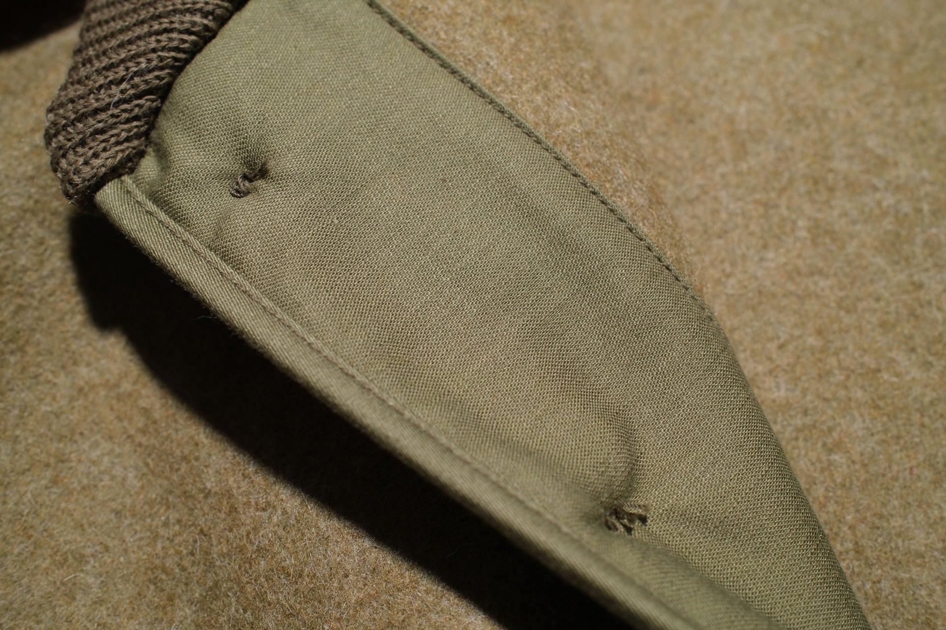 Warehouse Co "Civilian Version" A-1 Melton Wool Jacket (Vintage Olive)