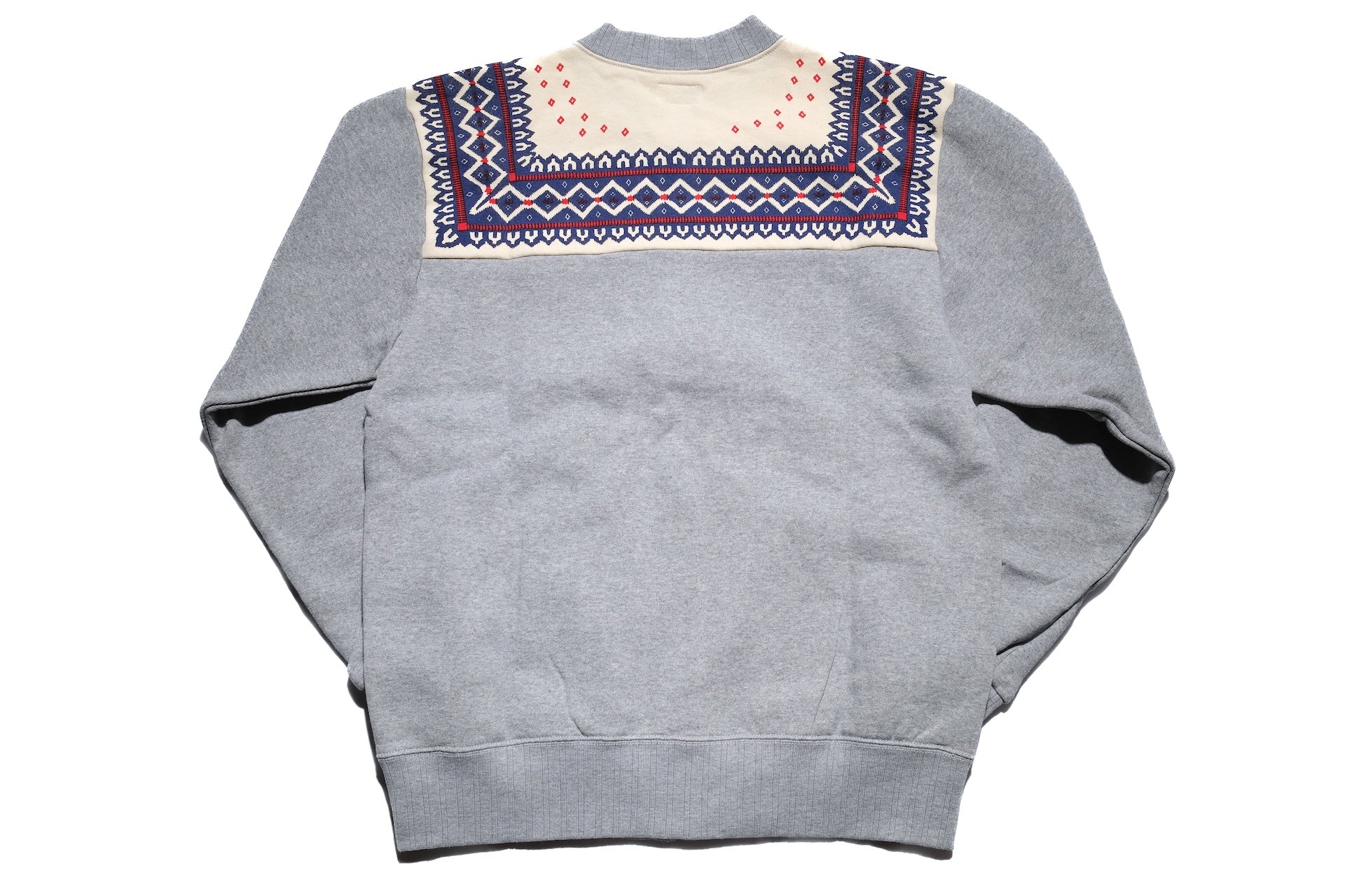 The Flat Head 11oz "Snowflake" Loopwheeled Zip-Up Sweatshirt (Grey)