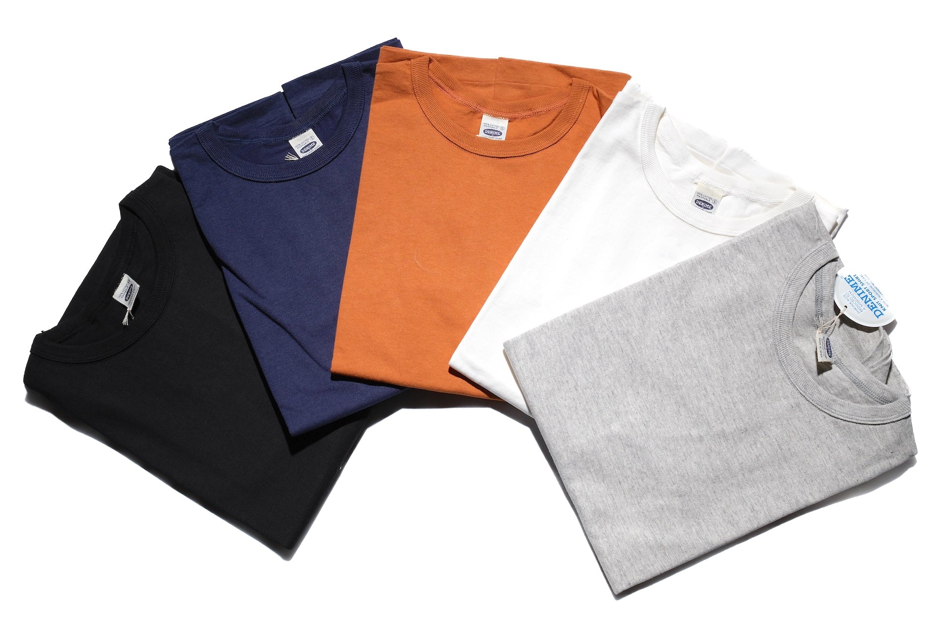 Denime X Warehouse Co. 7oz Loopwheeled Plain Tee (Off White)