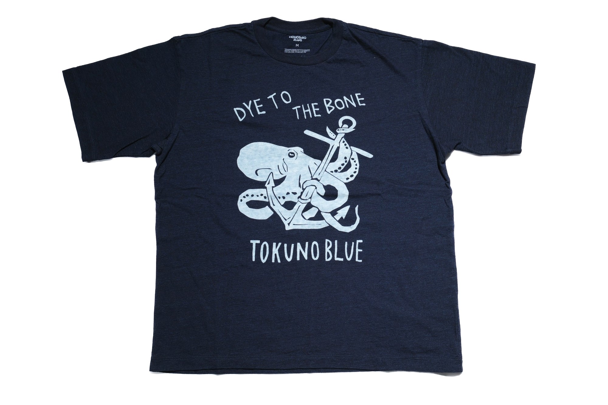 MOMOTARO JEANS 7oz "Octopus" S/S Tee (Indigo)