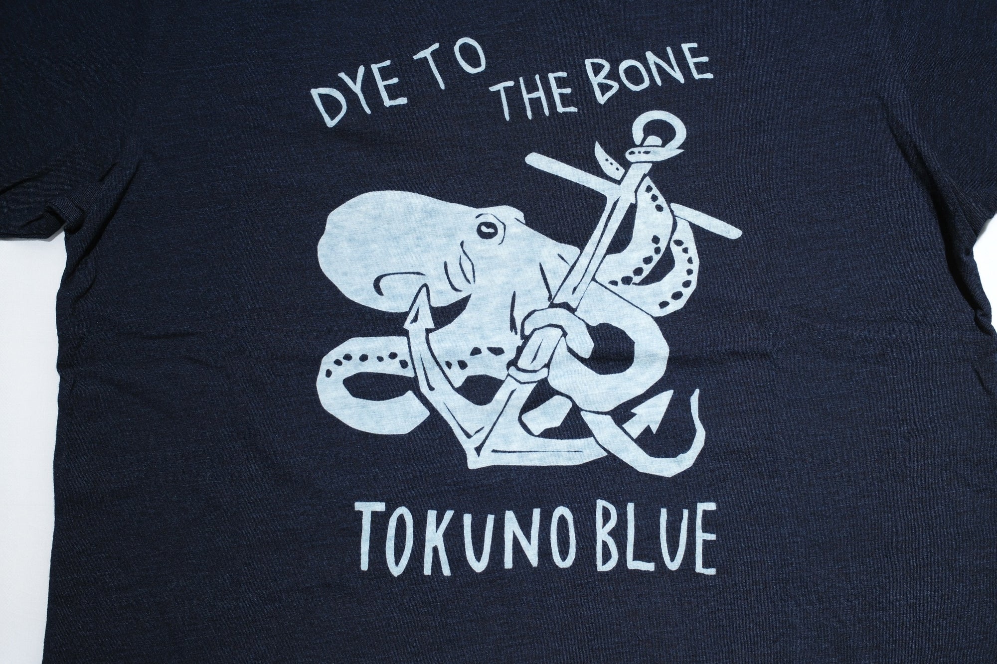 MOMOTARO JEANS 7oz "Octopus" S/S Tee (Indigo)