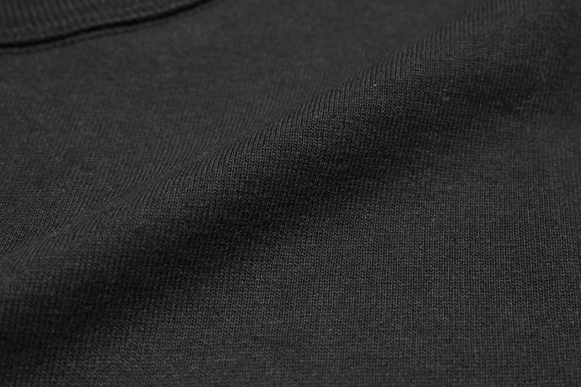 Denime X Warehouse Co. 7oz Loopwheeled Plain Tee (Black)