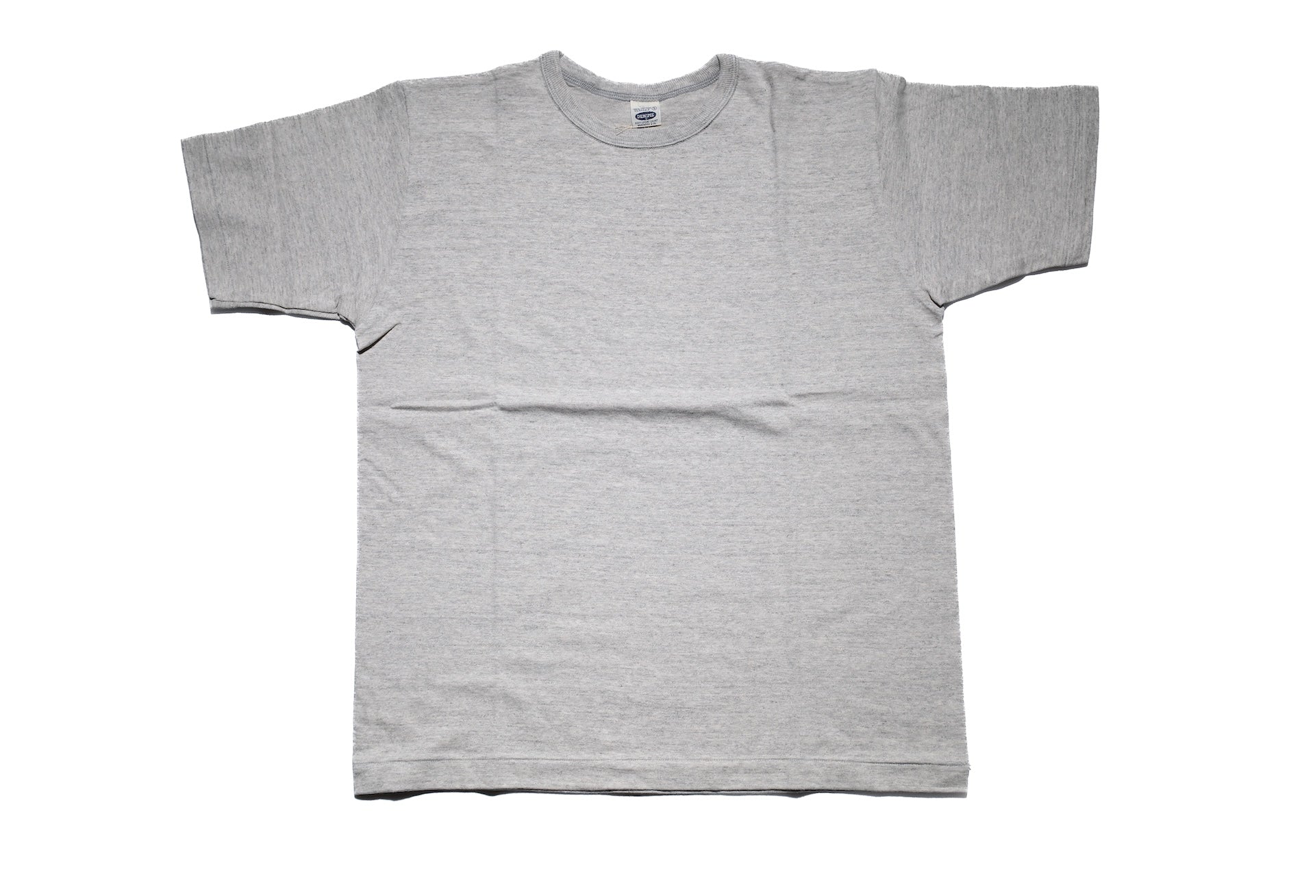 Denime X Warehouse Co. 7oz Loopwheeled Plain Tee (Heather Grey)