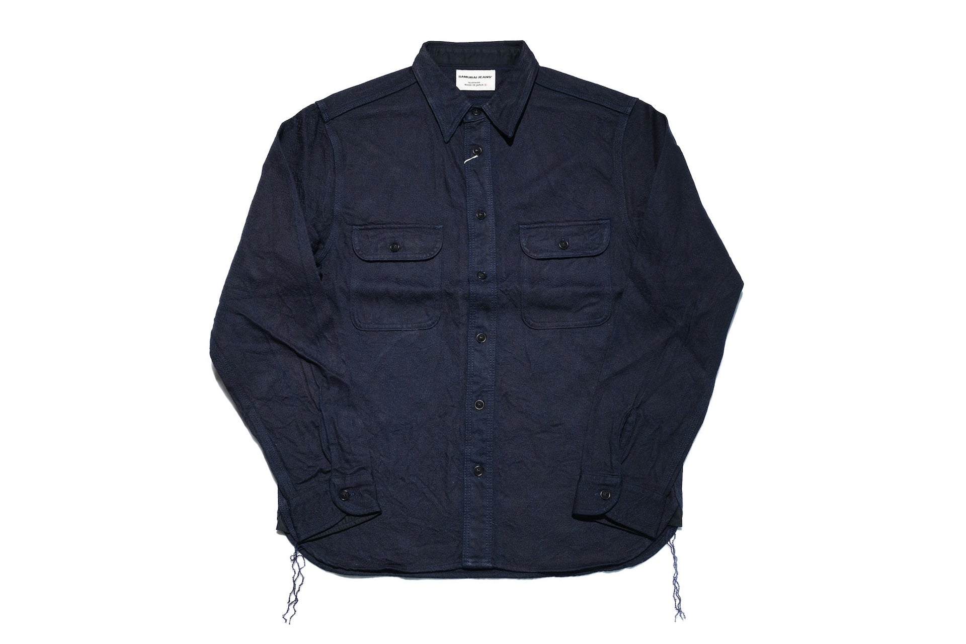 Samurai Indigo Dyed "Year of the Snake" Jacquard Workshirt (Oversea Edition)