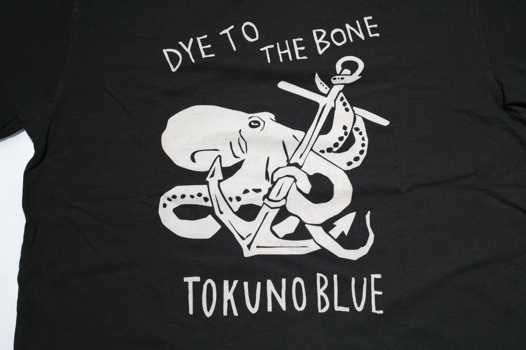 MOMOTARO JEANS 7oz "Octopus" S/S Tee (Black)