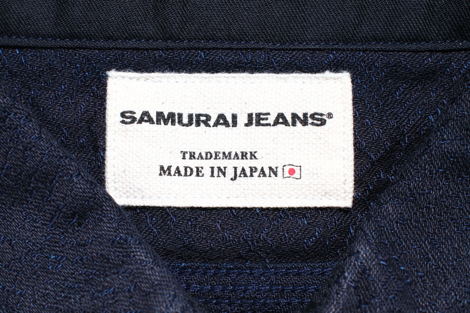 Samurai Indigo Dyed "Year of the Snake" Jacquard Workshirt (Oversea Edition)
