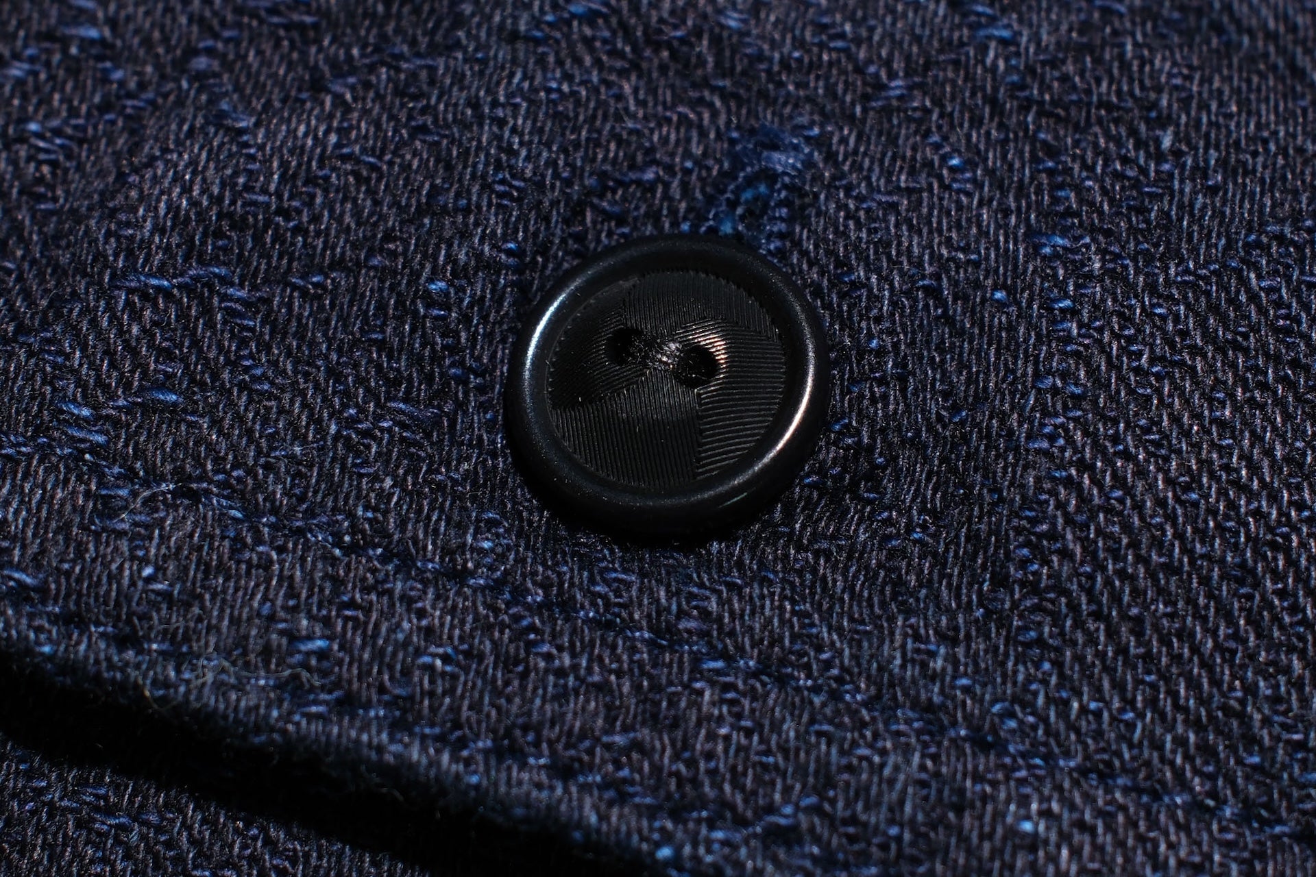 Samurai Indigo Dyed "Year of the Snake" Jacquard Workshirt (Oversea Edition)
