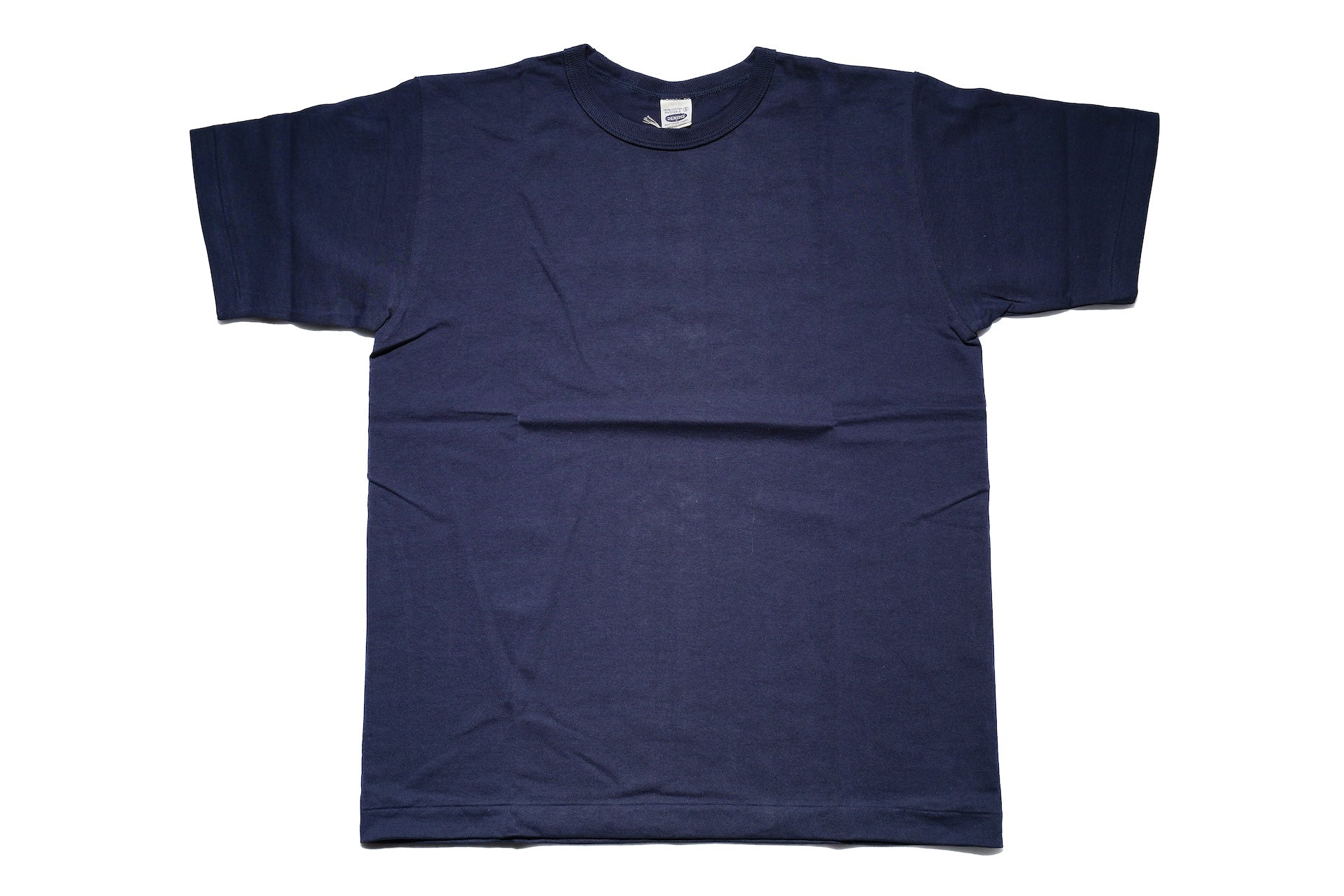 Denime X Warehouse Co. 7oz Loopwheeled Plain Tee (Ink Navy)