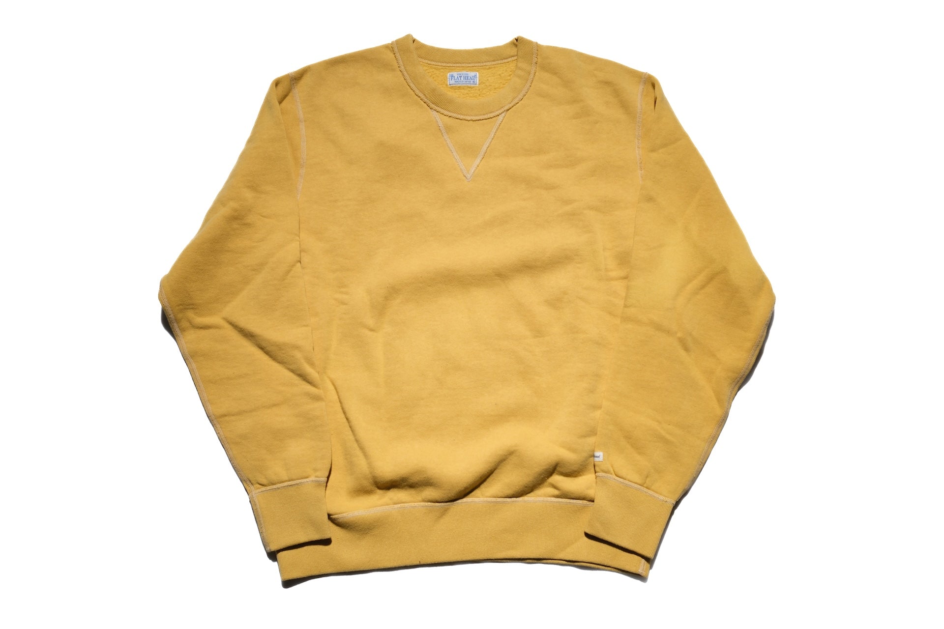 The Flat Head 11oz Loopwheeled Sweatshirt (Yellow)