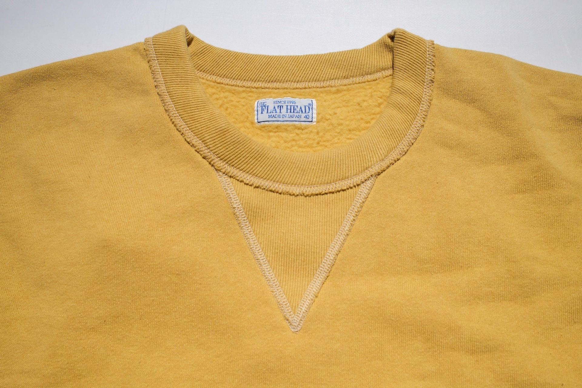 The Flat Head 11oz Loopwheeled Sweatshirt (Yellow)