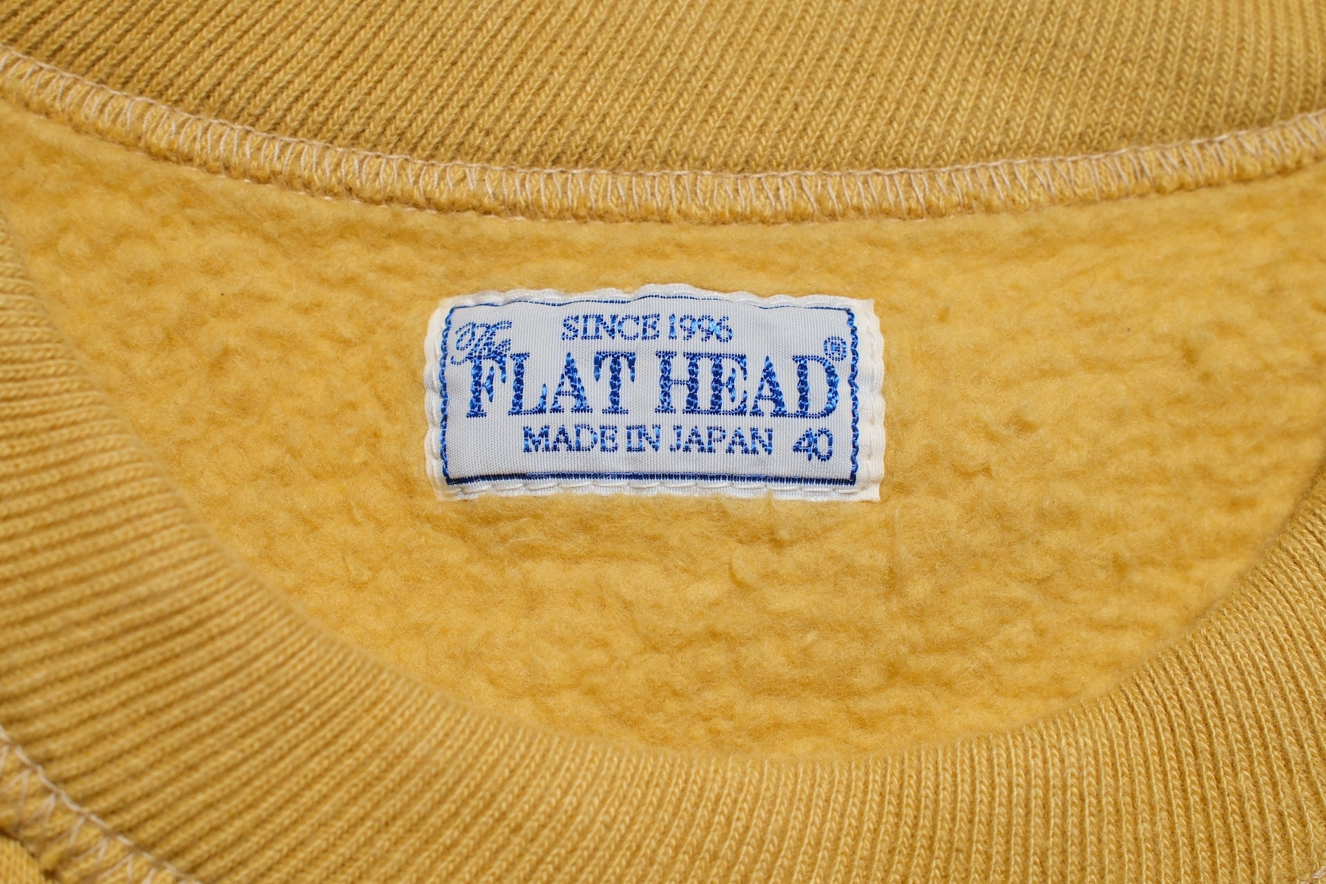 The Flat Head 11oz Loopwheeled Sweatshirt (Yellow)