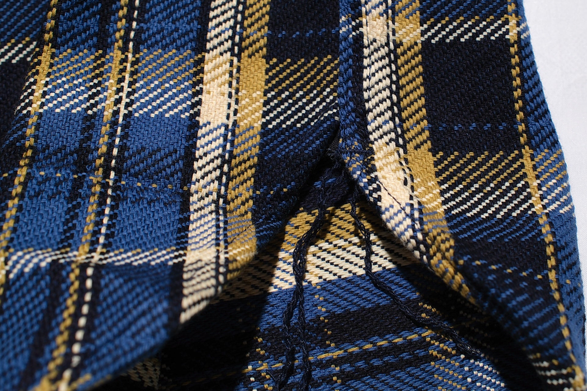 Samurai Indigo Dyed Heavyweight Flannel Workshirt (Ocean Blue)