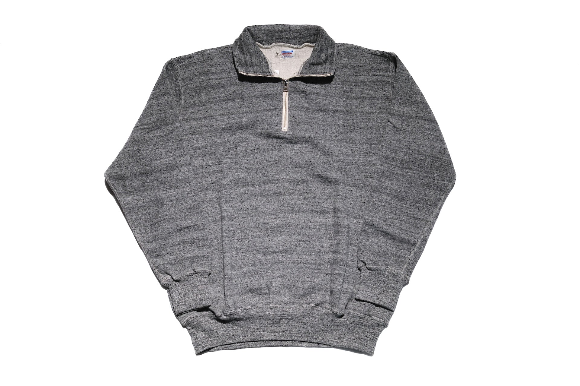 Dubble Works 11oz "Tsuri-ami" Half Zip Loopwheeled Sweatshirt (Heather Charcoal)