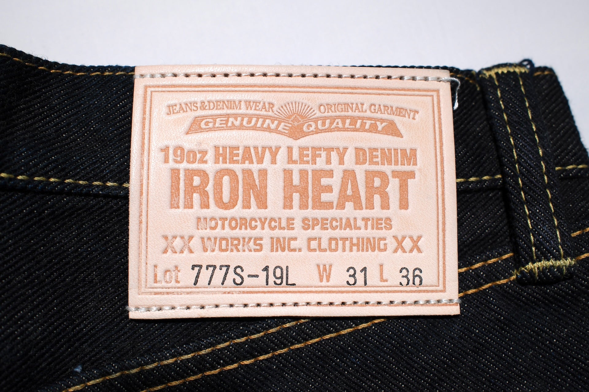 Iron Heart 19oz 777S-19L Denim (Super Slim Tapered Fit)