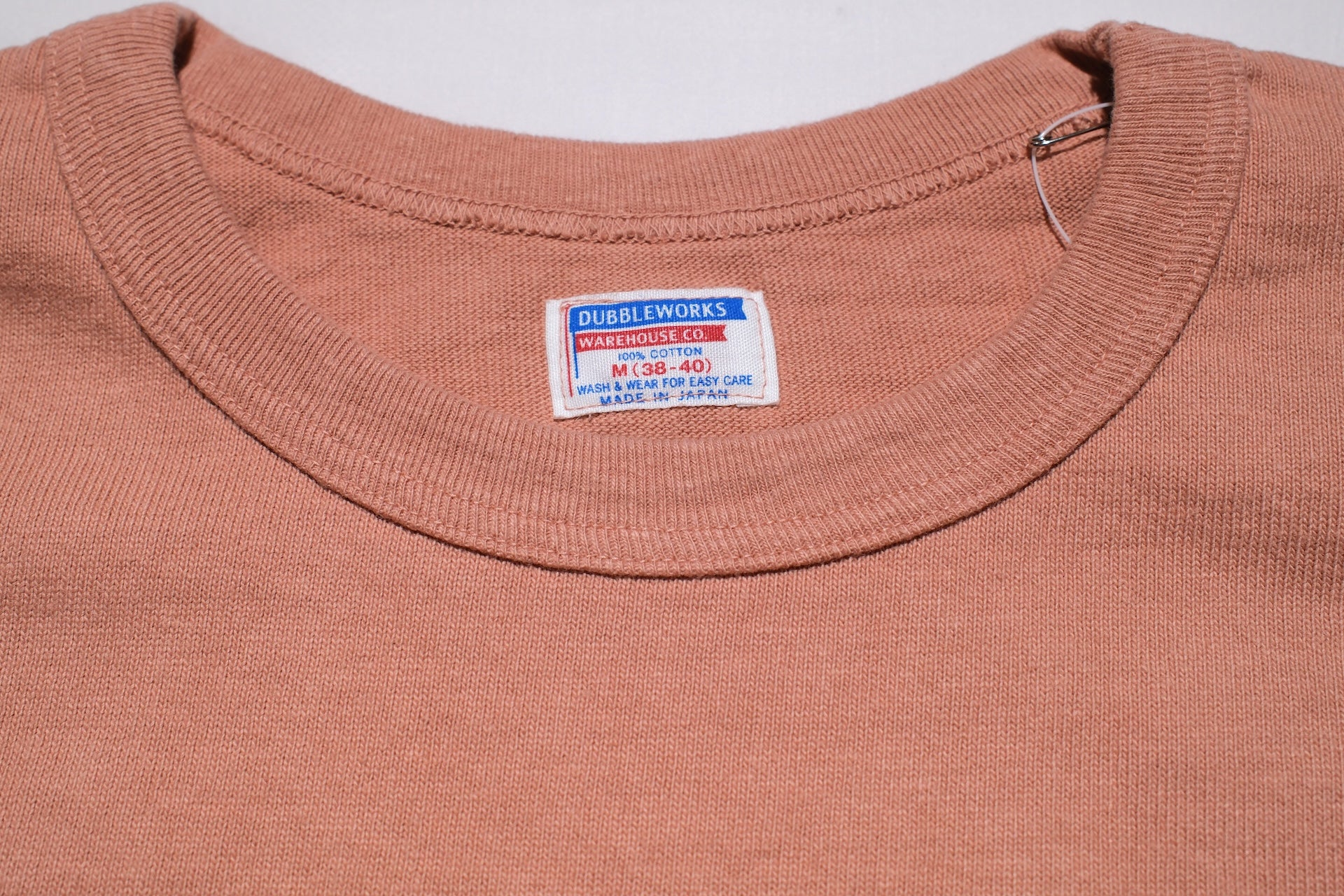 Dubble Works 9oz "Ultra-Heavy" Loopwheeled L/S Tee (Salmon Pink)