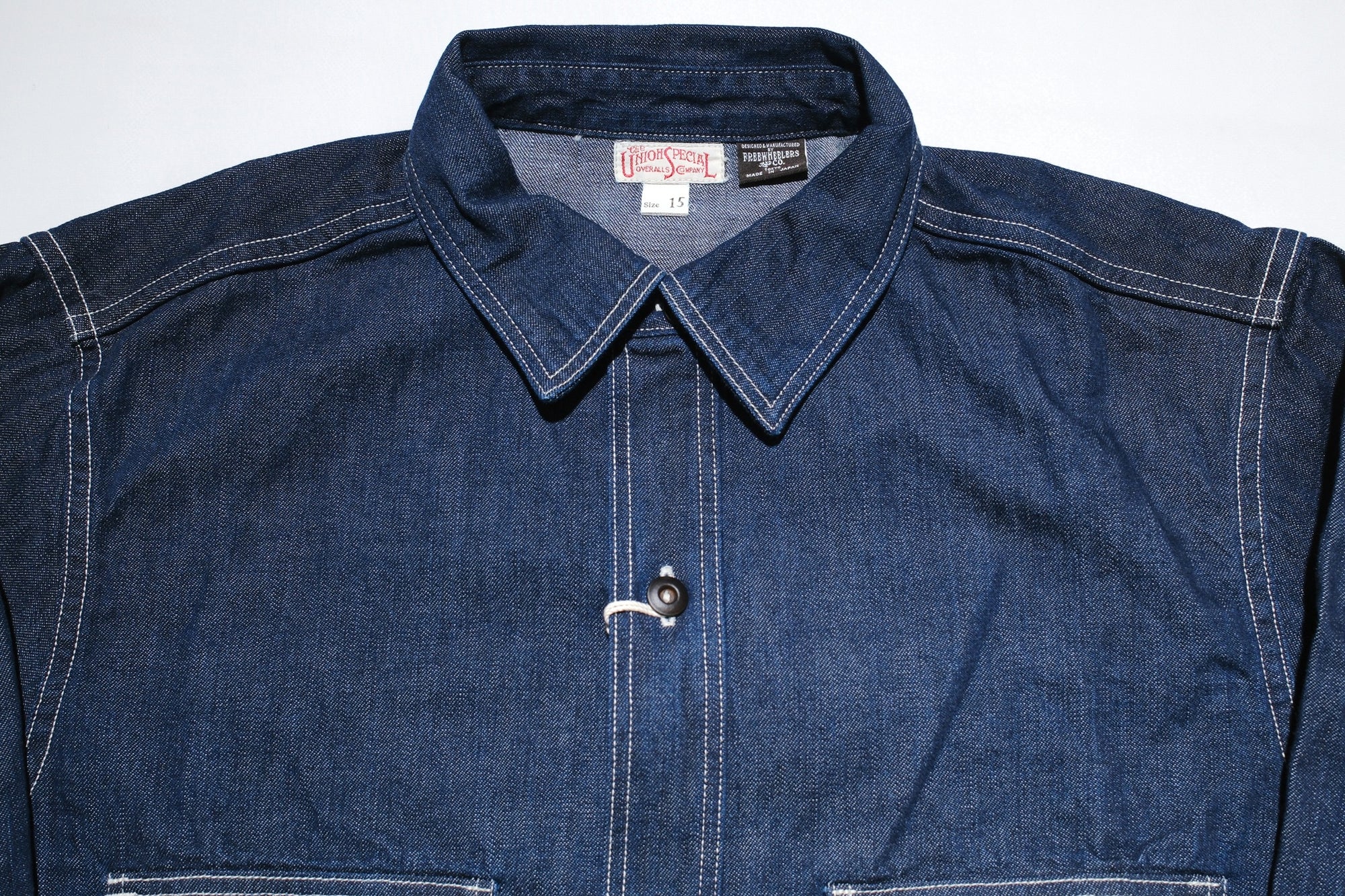 Freewheelers 8.5oz Indigo Denim “Birner” Mechanic Shirt