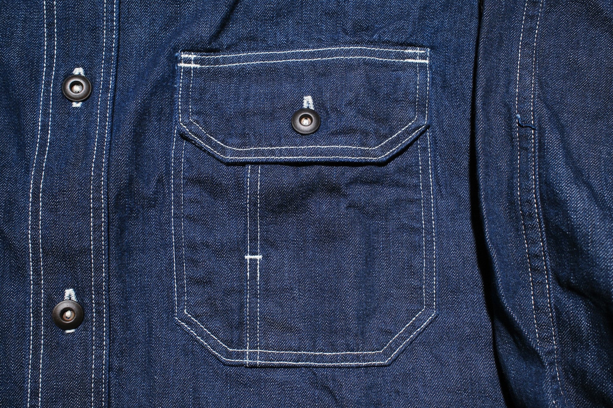 Freewheelers 8.5oz Indigo Denim “Birner” Mechanic Shirt
