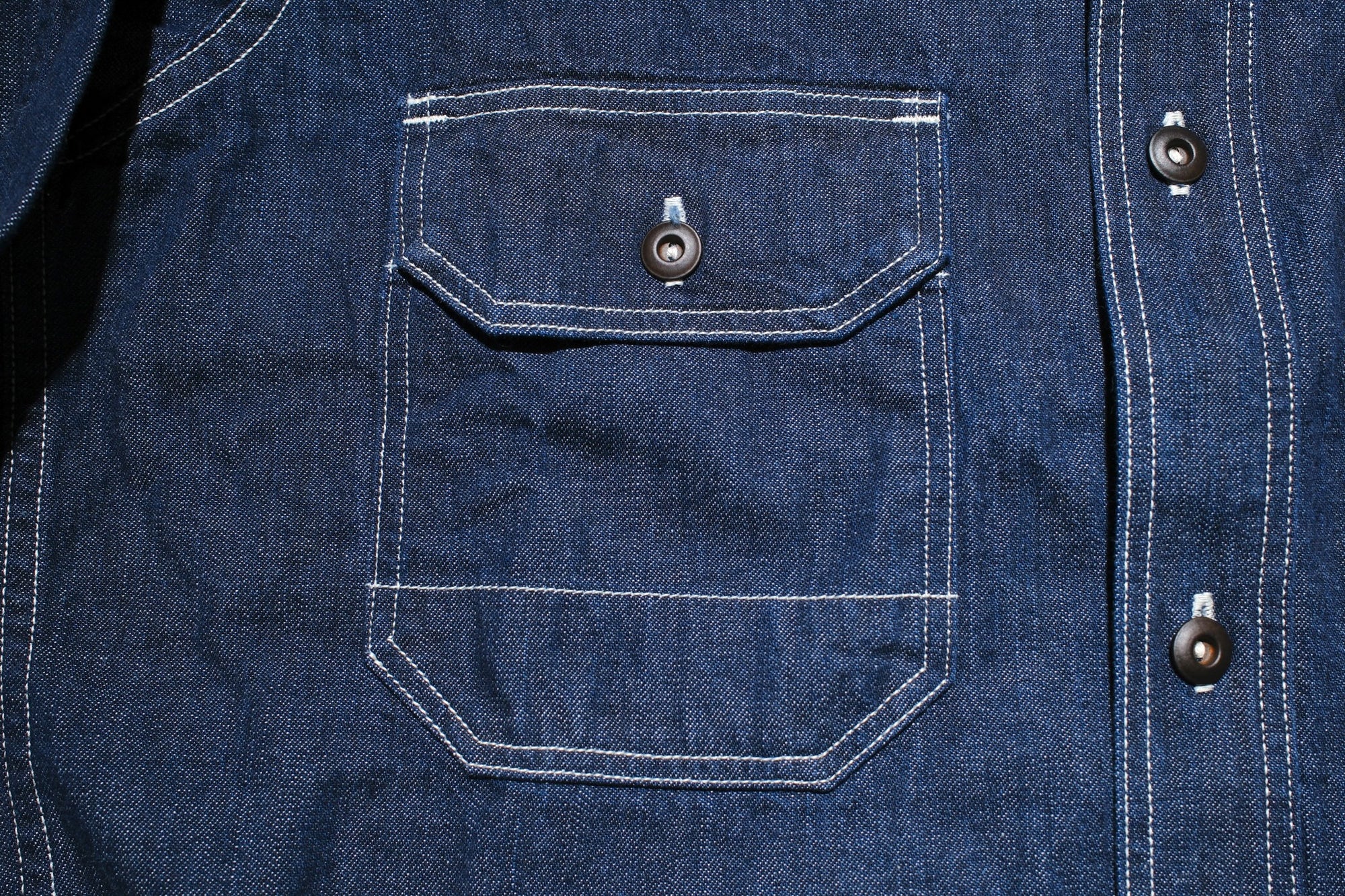 Freewheelers 8.5oz Indigo Denim “Birner” Mechanic Shirt