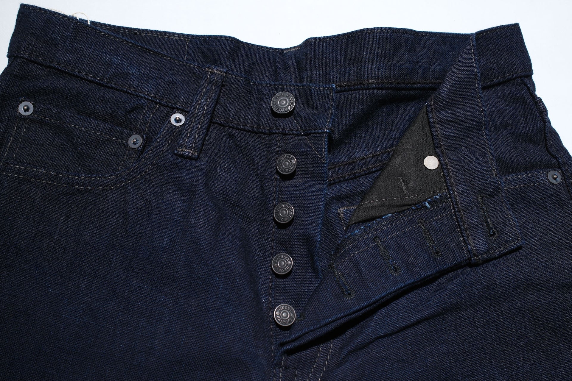Pure Blue Japan 13.5oz Duck Canvas Trousers (Indigo)