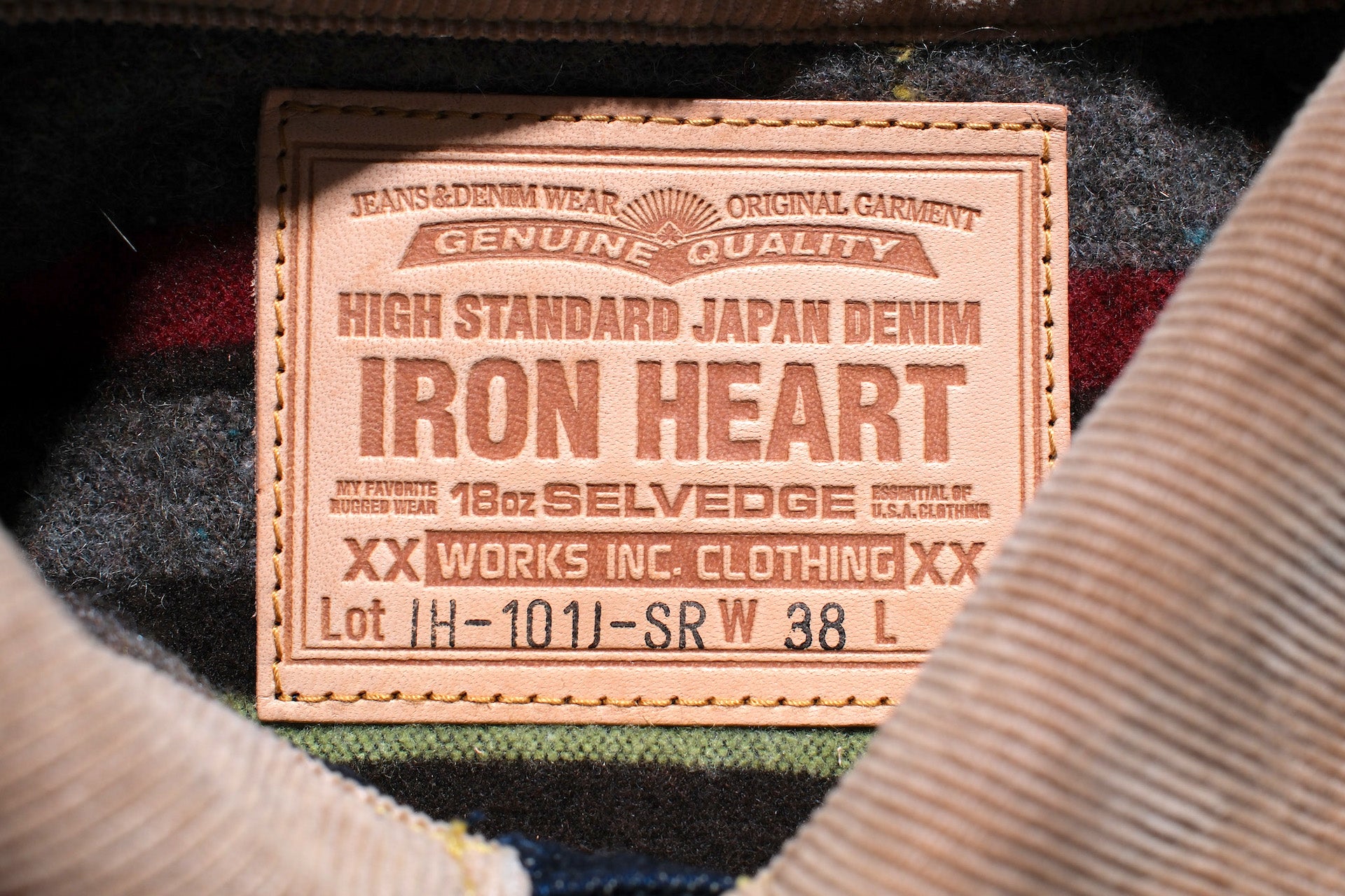 Iron Heart 18oz "Storm Rider" Indigo Dyed Denim Jacket