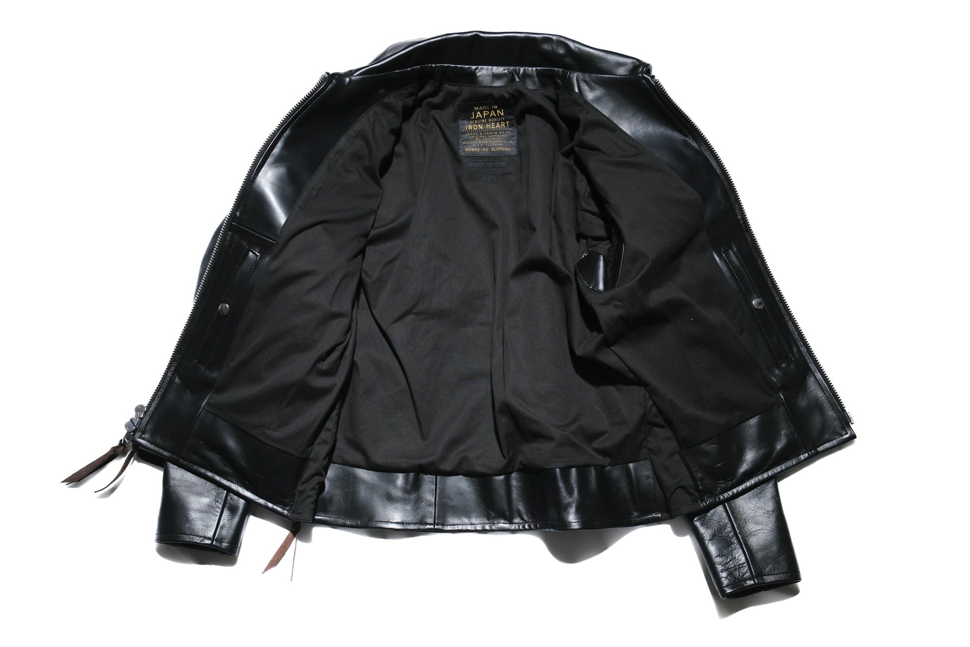 Iron Heart Horsehide Single Riders Jacket (Black Teacore)