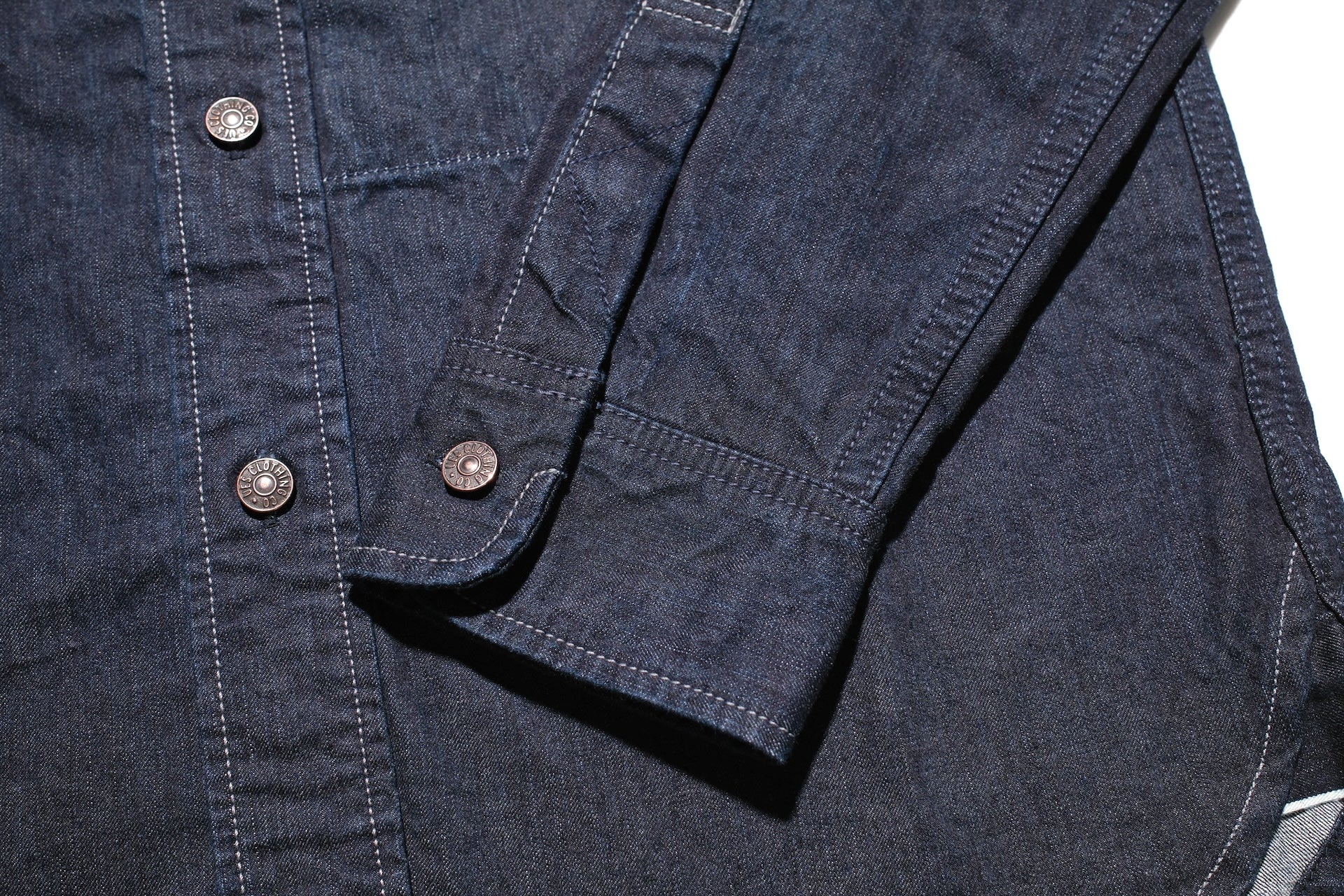 UES 9.5oz Indigo Dyed Selvage Denim Travelling Shirt