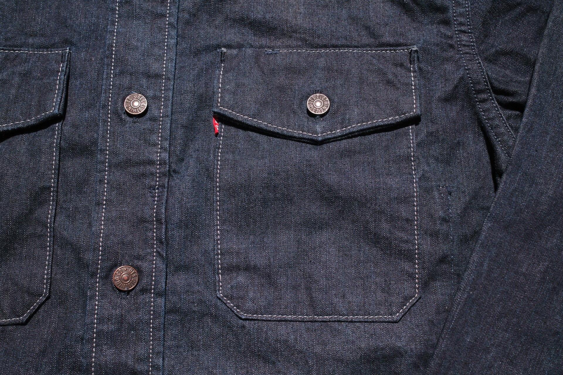 UES 9.5oz Indigo Dyed Selvage Denim Travelling Shirt