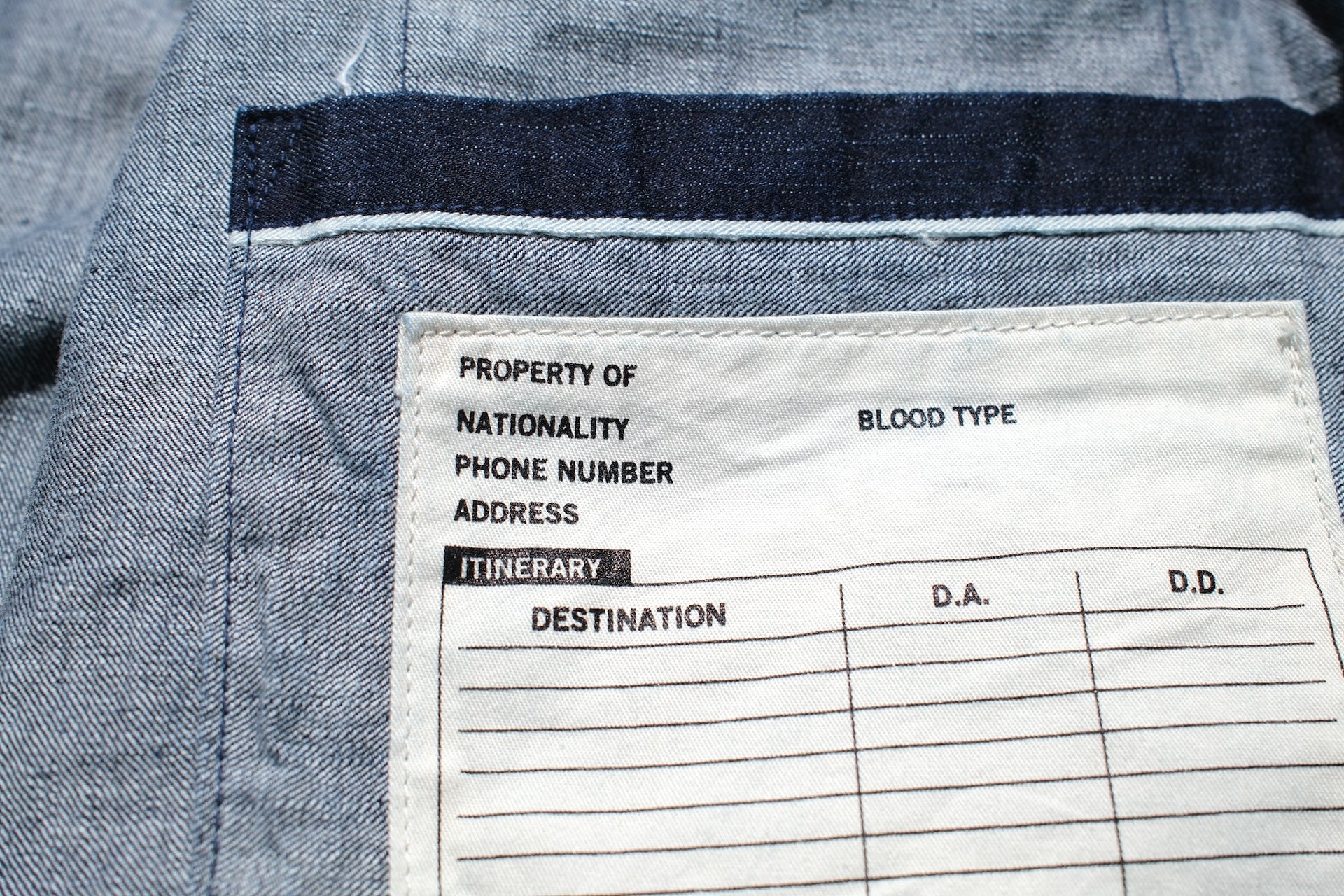 UES 9.5oz Indigo Dyed Selvage Denim Travelling Shirt