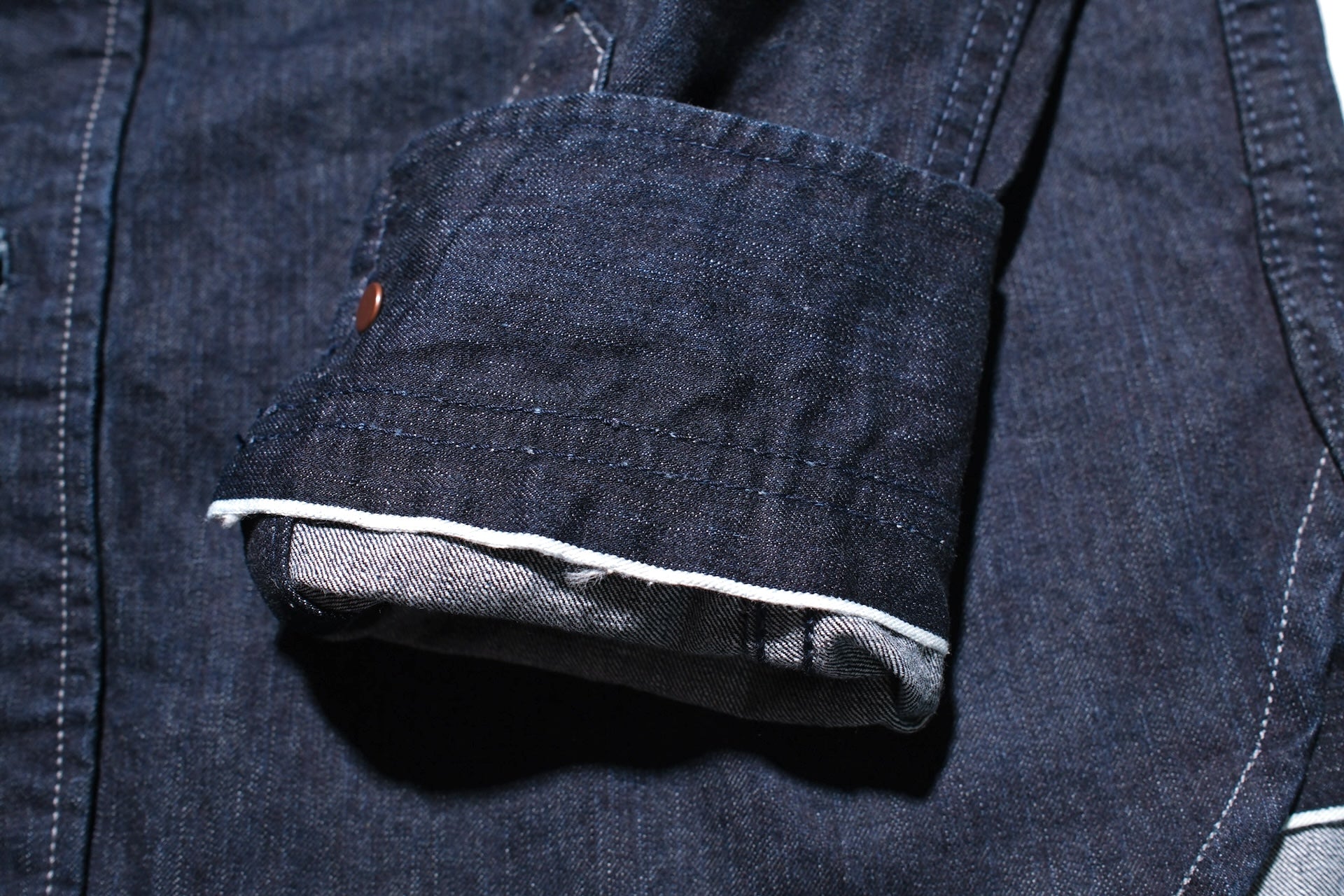 UES 9.5oz Indigo Dyed Selvage Denim Travelling Shirt