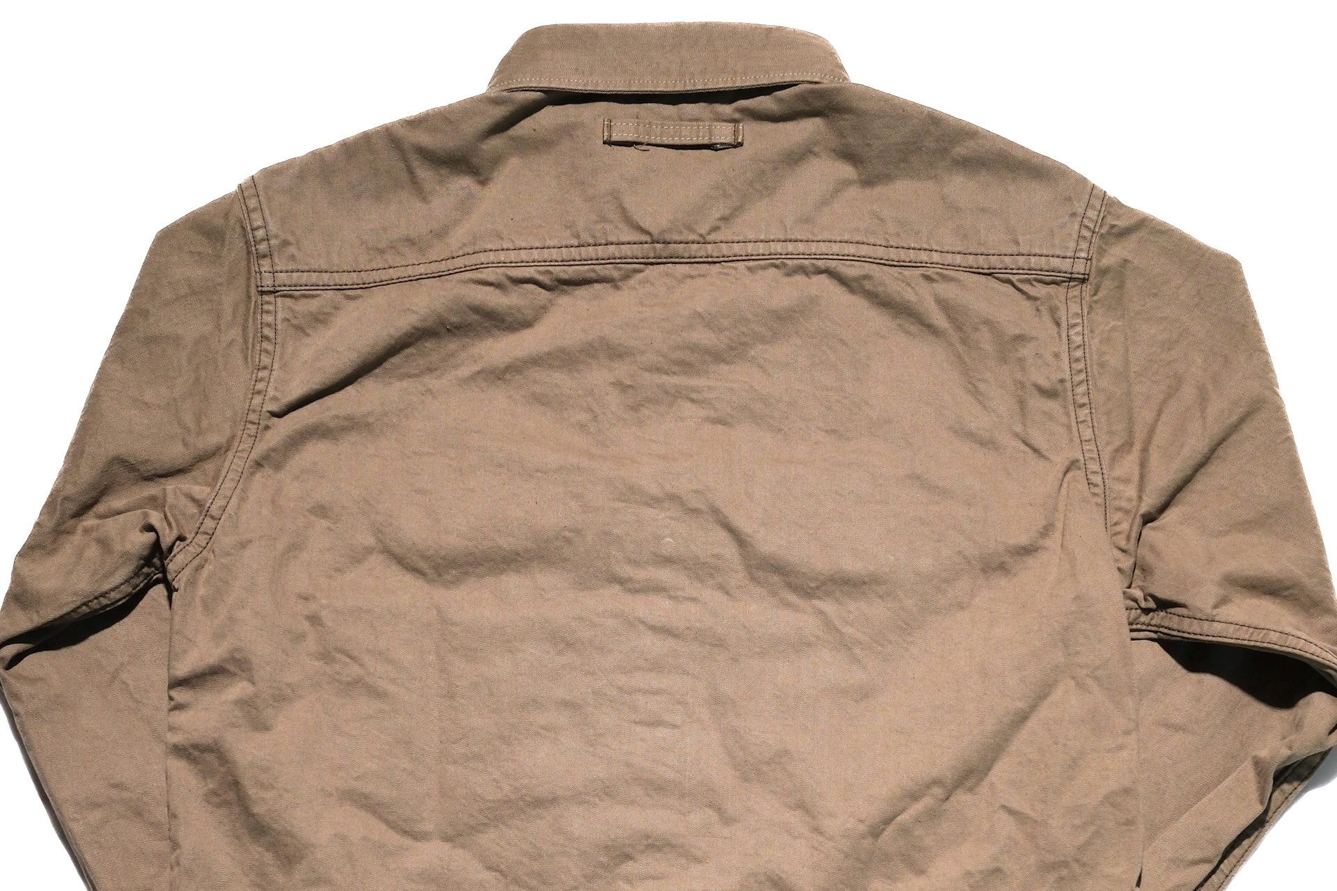 UES 9.5oz Selvage Duck Canvas Travelling Shirt (Vintage Olive)