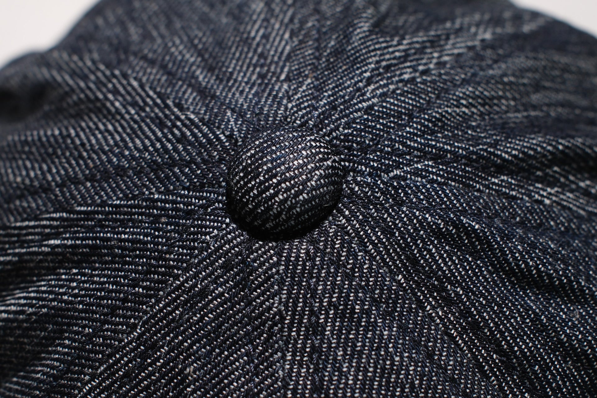 UES 11.5oz Indigo Denim "Newsboy" Cap