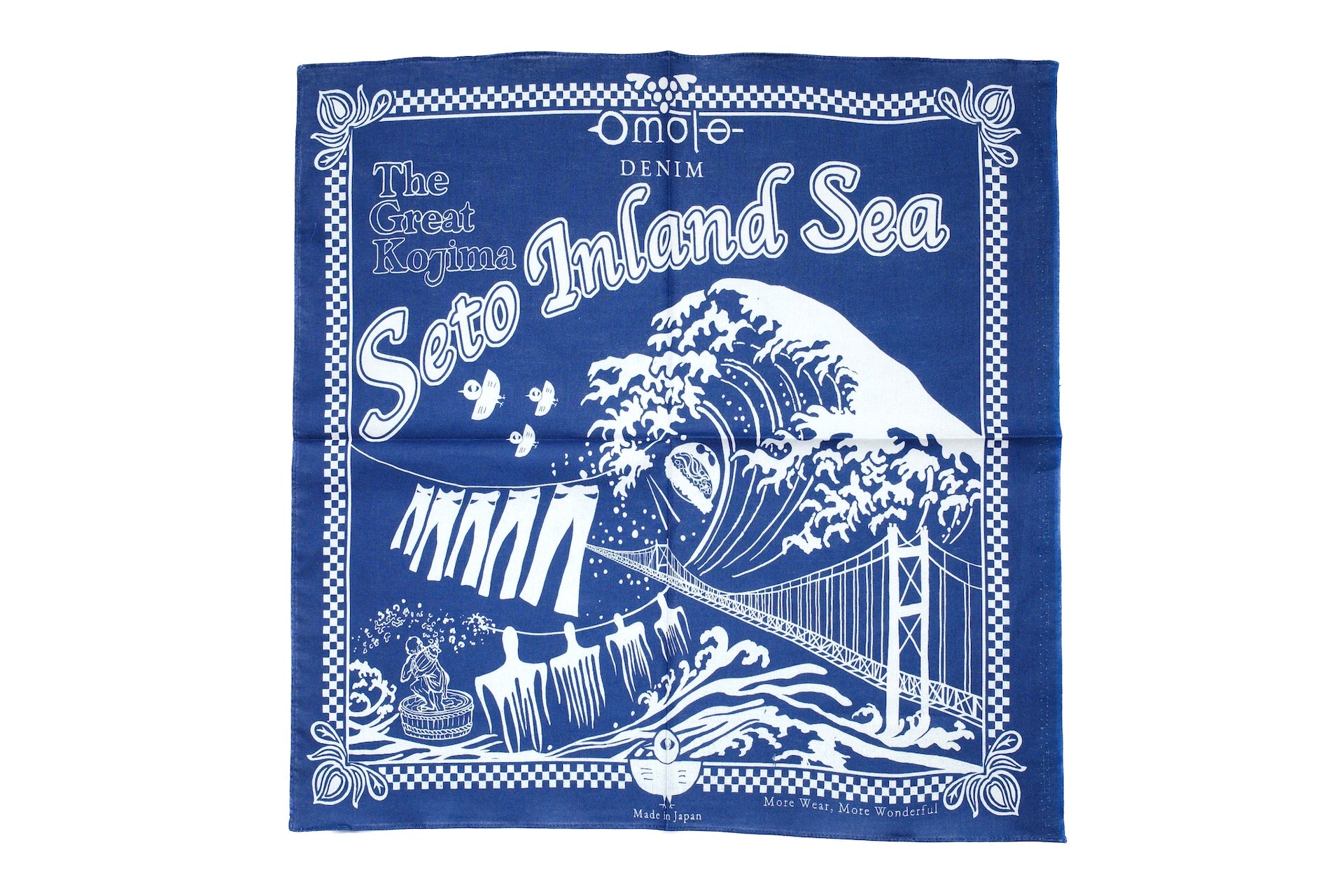 Omoto Denim “The Great Kojima” Bandana (Indigo)