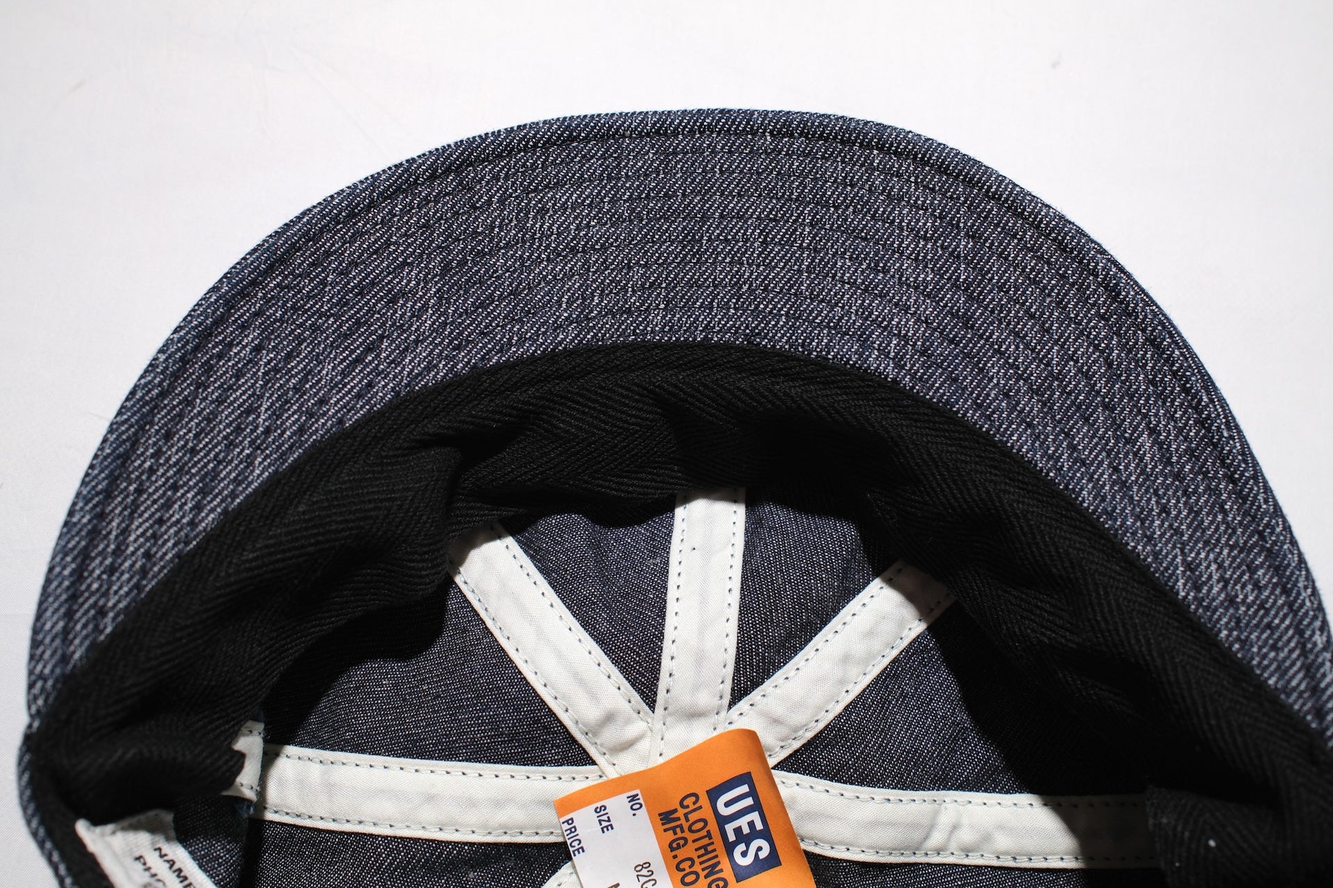 UES 11.5oz Indigo Denim "Newsboy" Cap