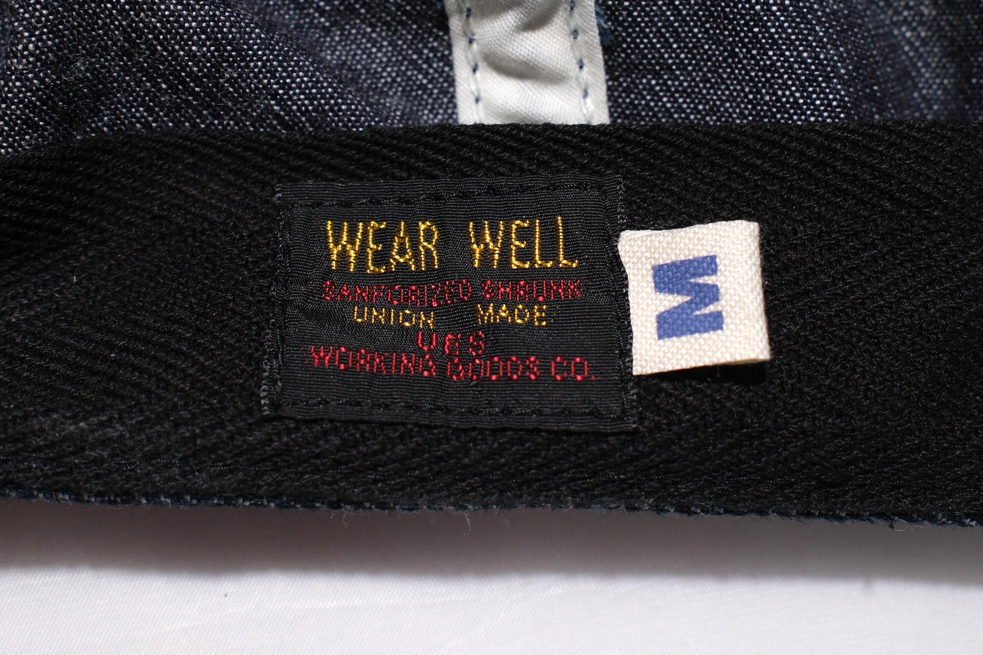 UES 11.5oz Indigo Denim "Newsboy" Cap