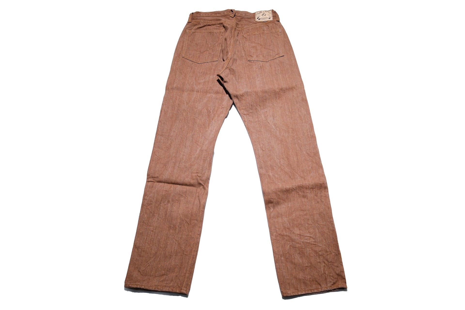 Graph Zero 13oz “Kakishibu x Natural Indigo” Neppy-Slub Denim (Classic Straight fit)