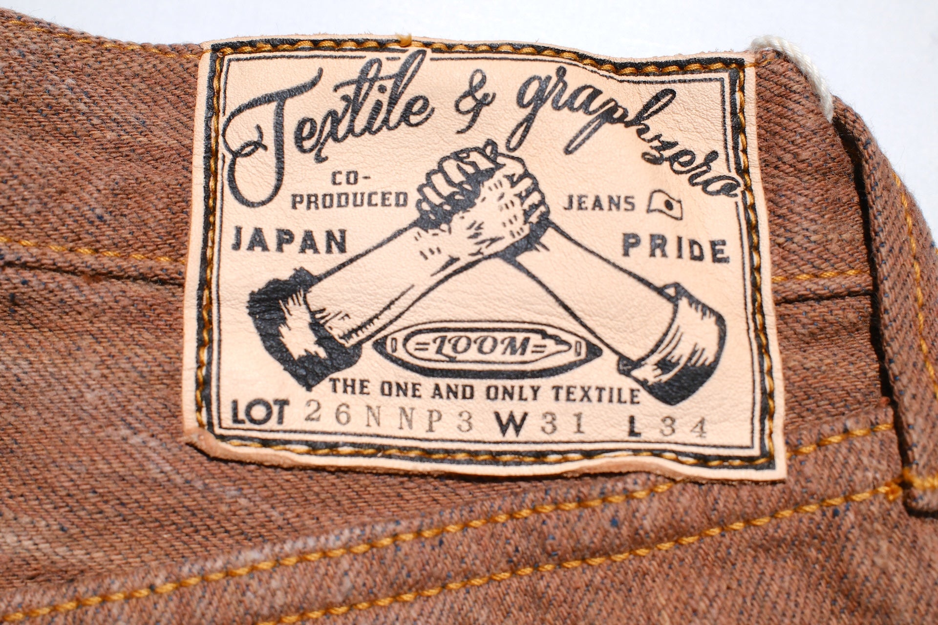 Graph Zero 13oz “Kakishibu x Natural Indigo” Neppy-Slub Denim (Classic Straight fit)