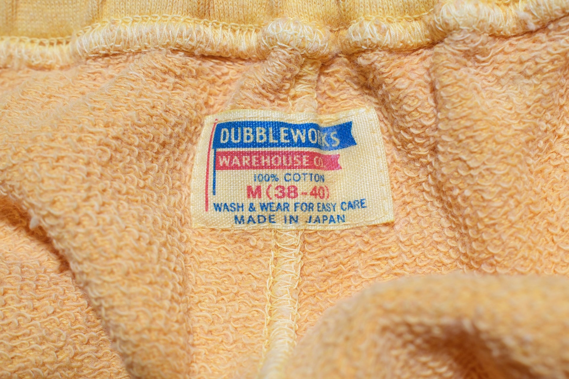 Dubble Works 9oz 'Pigment Dyed' Tubular Sweatpants (Gold)