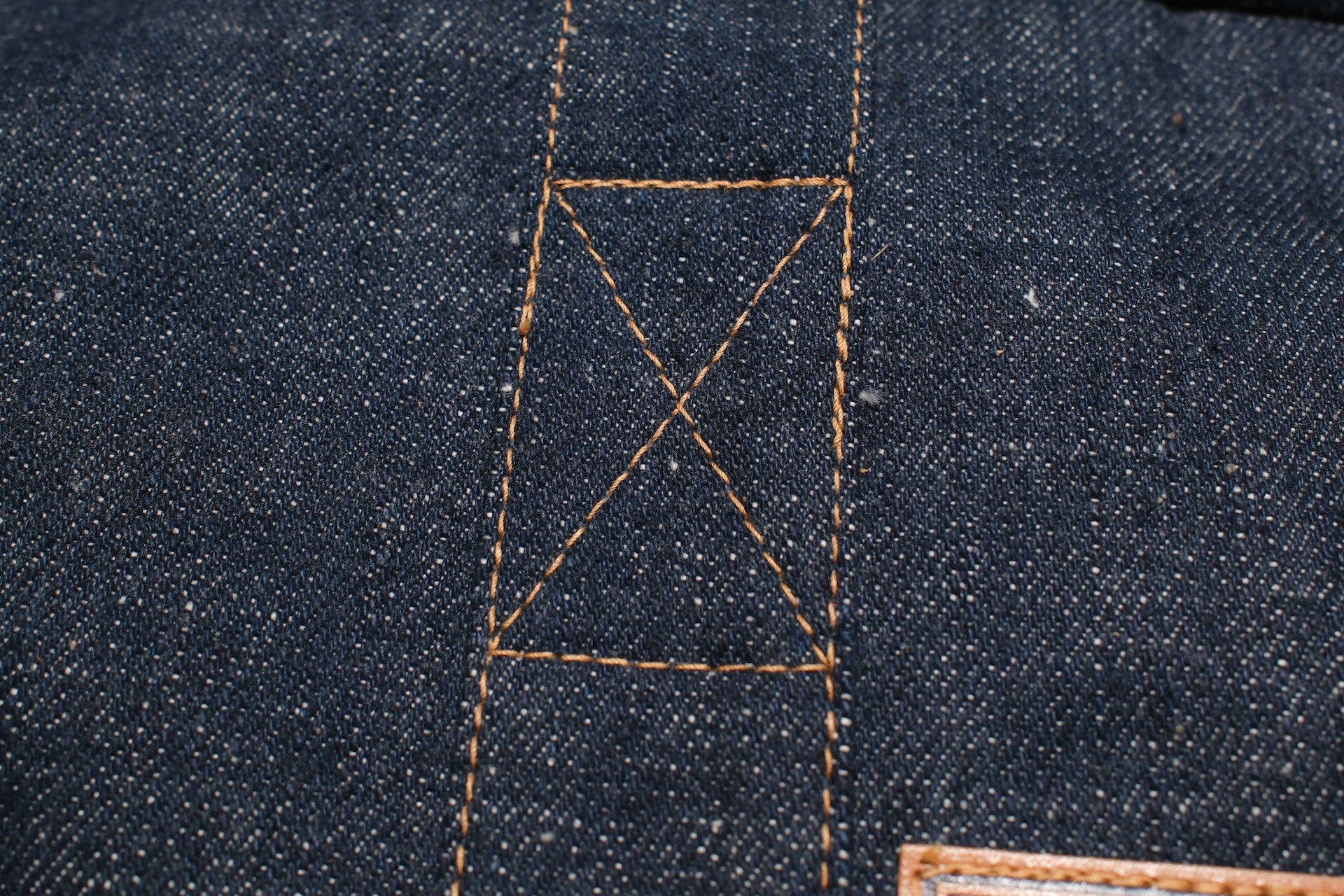 Samurai "Boston" 18oz Natural Indigo Two-Way Denim Bag