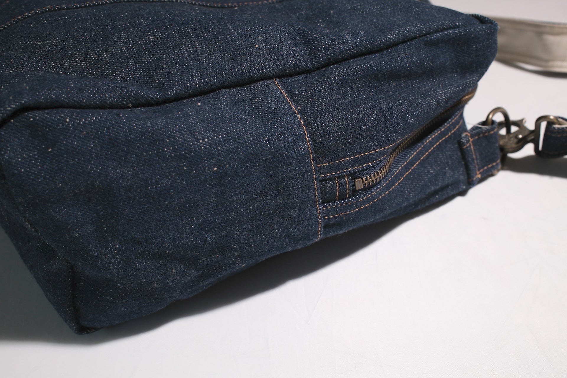 Samurai "Boston" 18oz Natural Indigo Two-Way Denim Bag