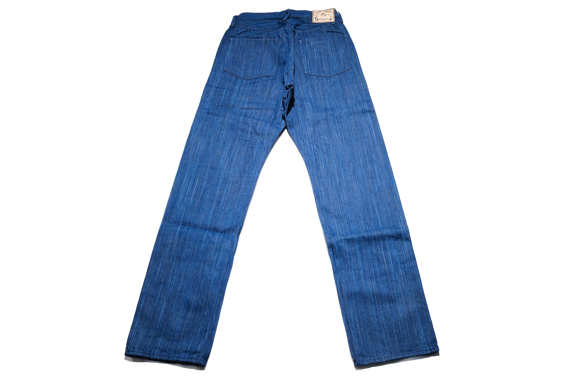 Graph Zero 13oz “Natural Indigo X Kakishibu” Vertical-Slub Denim (Classic Straight fit)