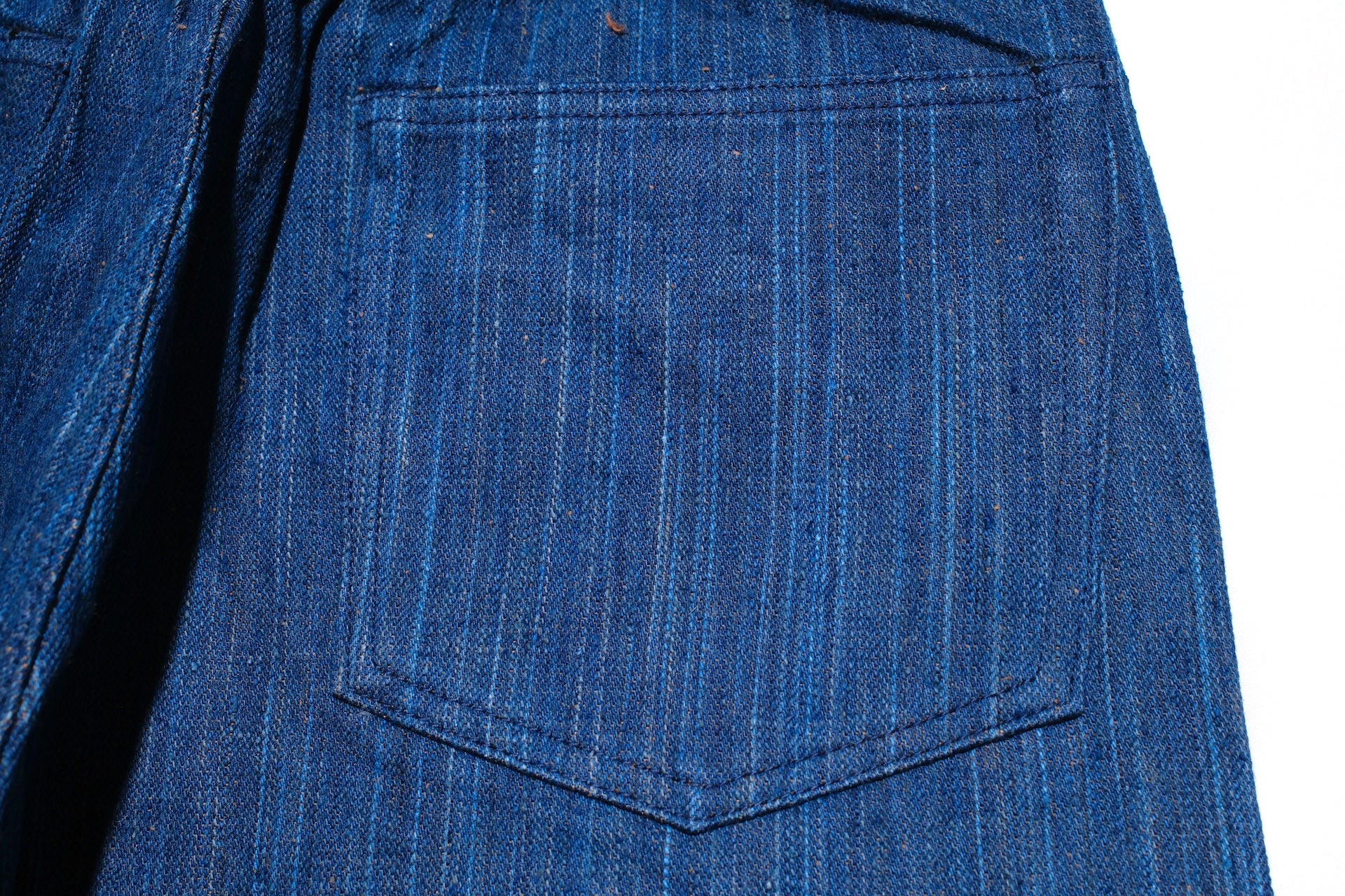 Graph Zero 13oz “Natural Indigo X Kakishibu” Vertical-Slub Denim (Classic Straight fit)