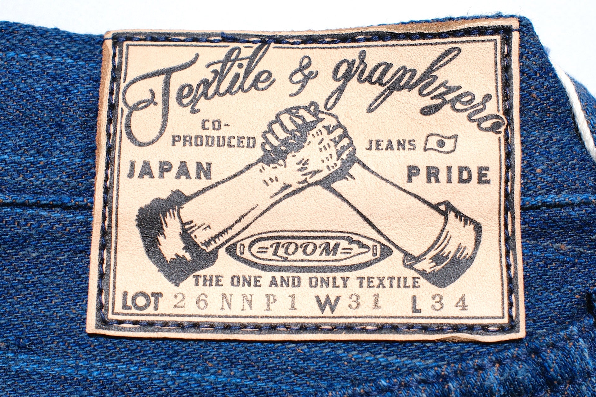 Graph Zero 13oz “Natural Indigo X Kakishibu” Vertical-Slub Denim (Classic Straight fit)