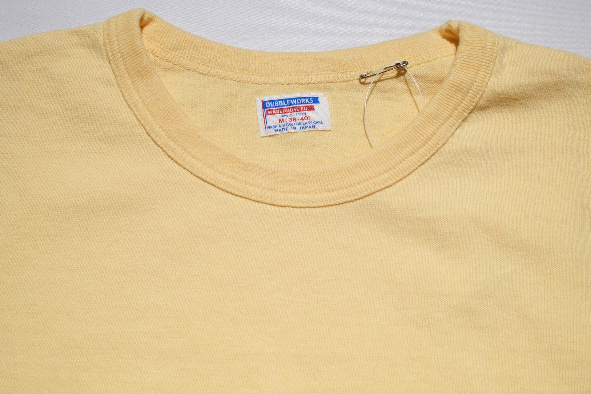 Dubble Works 9oz "Ultra-Heavy" Loopwheeled L/S Tee (Pale Yellow)