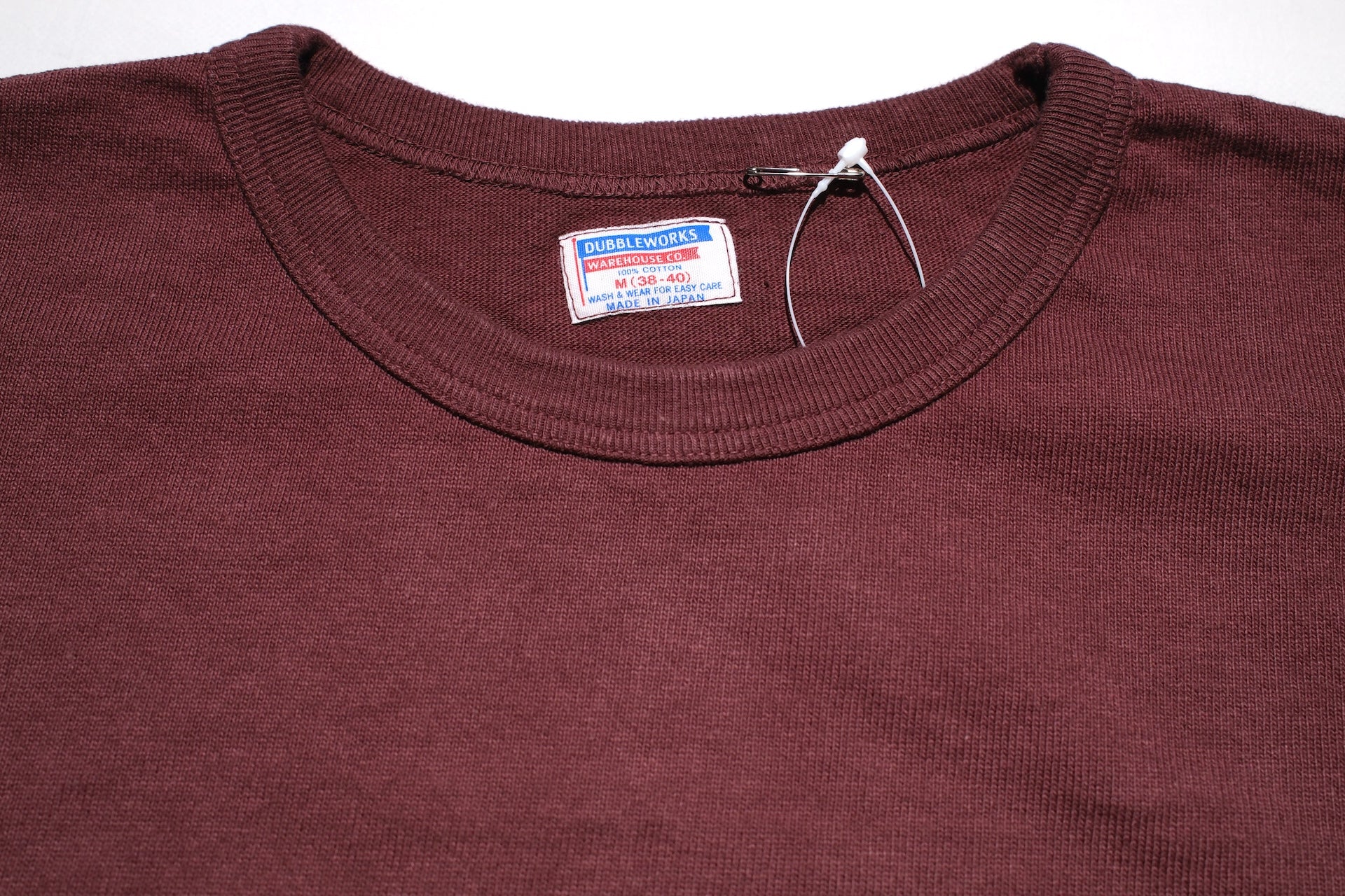 Dubble Works 9oz "Ultra-Heavy" Loopwheeled L/S Tee (Bordeaux)