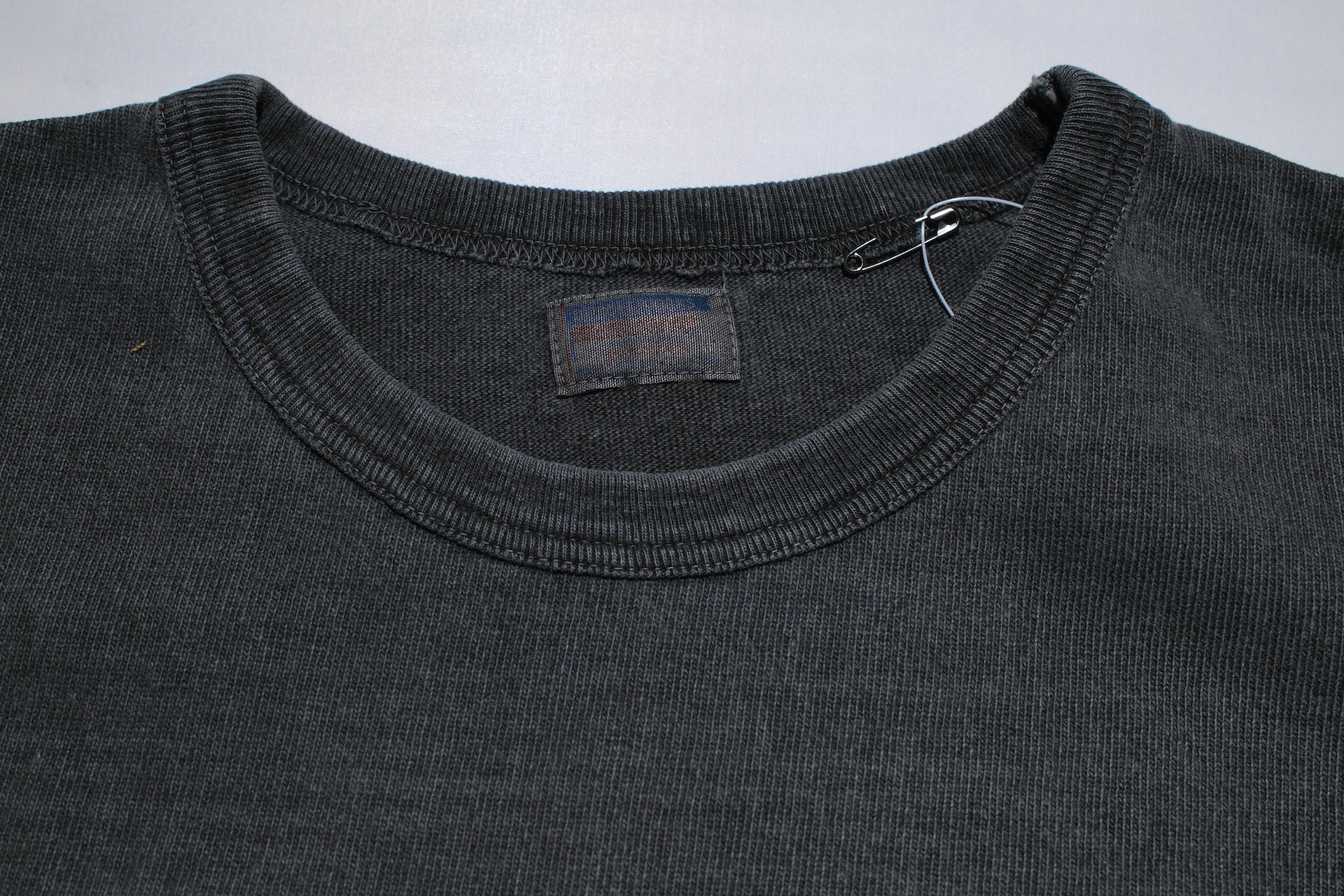 Dubble Works 9oz "Ultra-Heavy Pigment Dyed" Loopwheeled L/S Tee (Sumi Black)